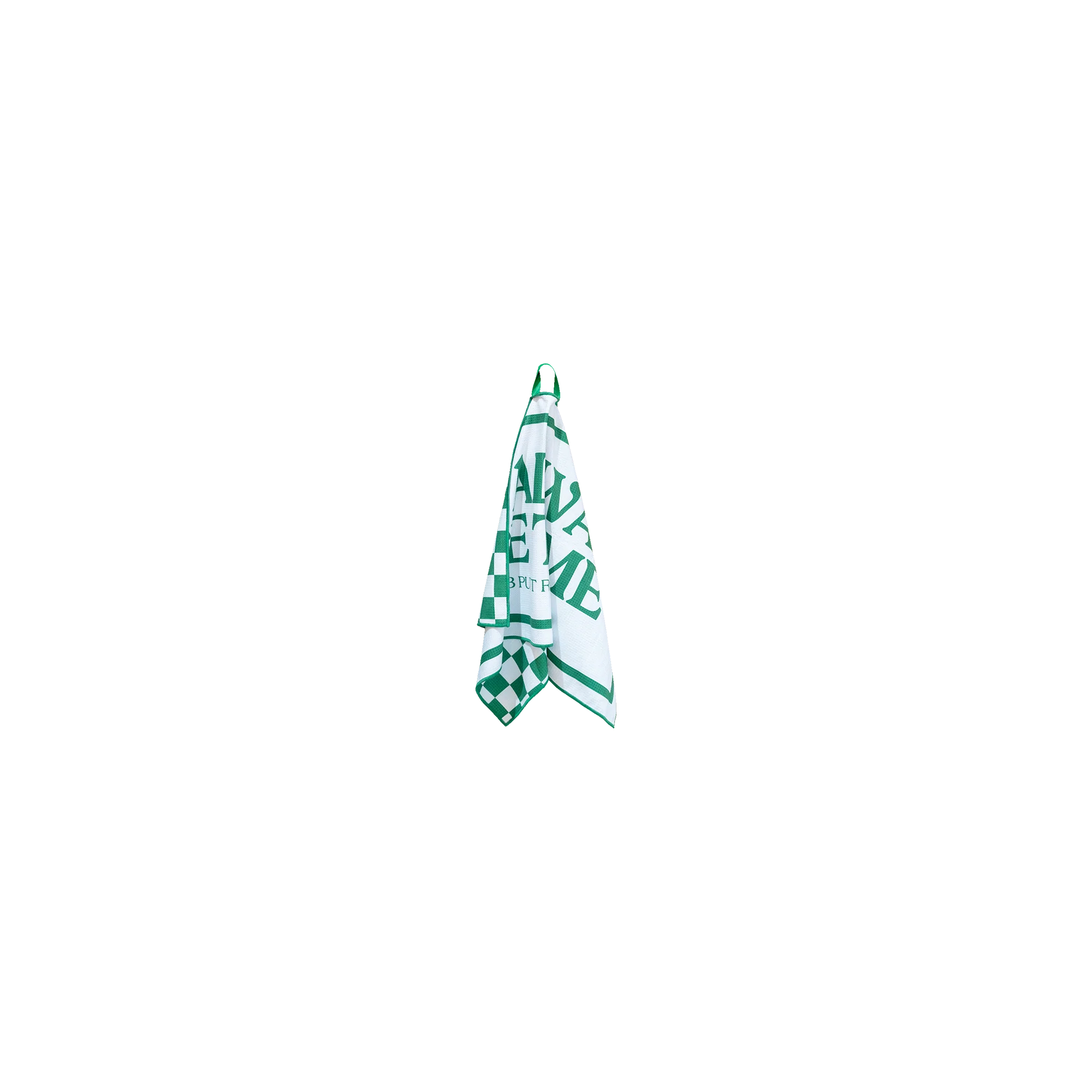 3 Putt Round It's Always Tee Time Tour Towel - White/Green - Image 4