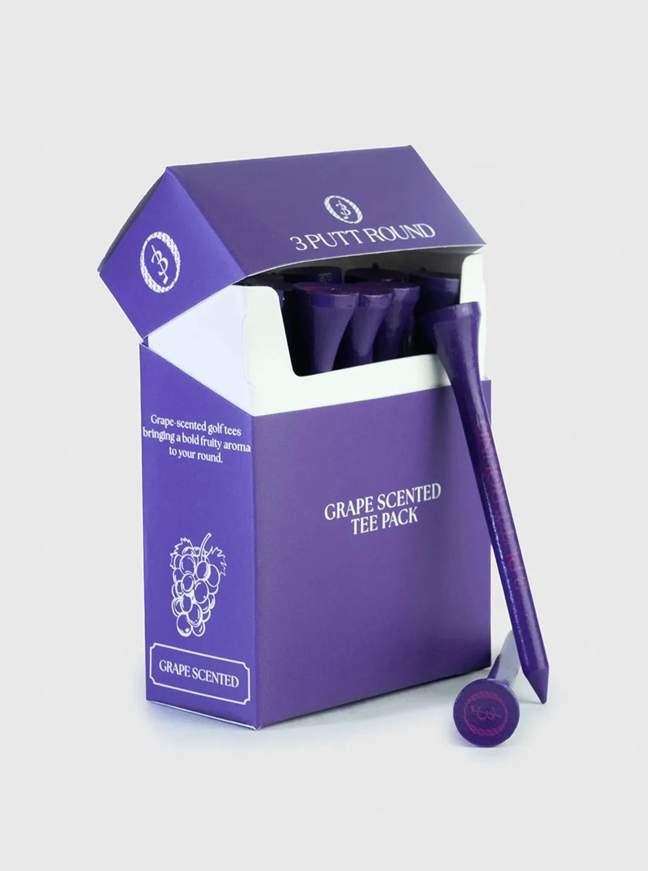 3 Putt Round Scented Tee Pack - Grape - Image 3