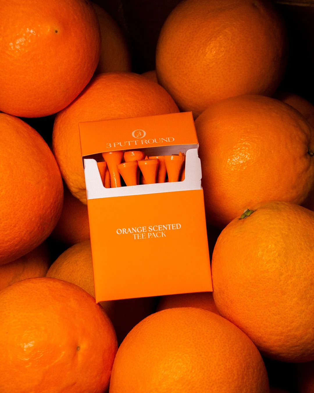 3 Putt Round Scented Tee Pack - Orange - Image 3