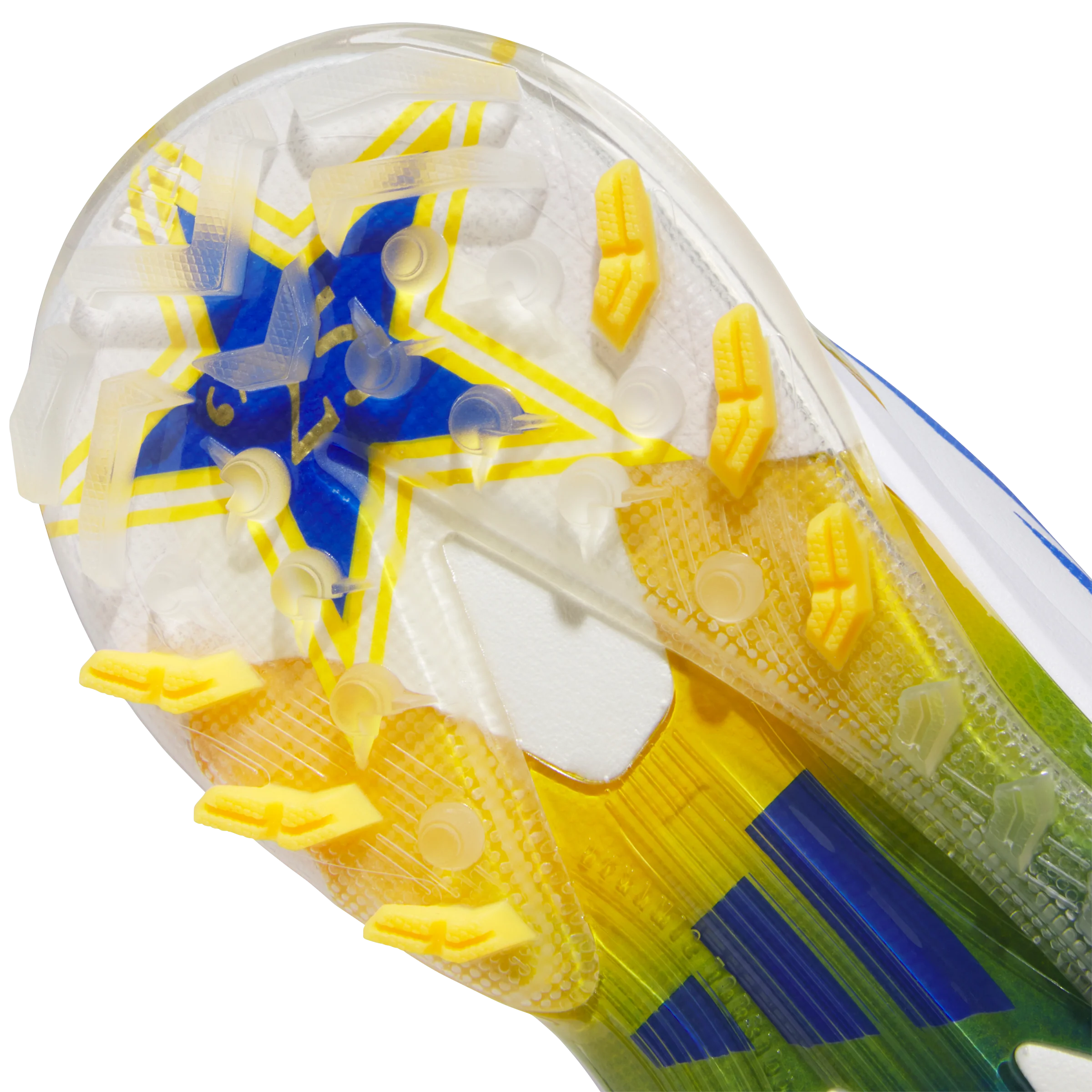 adidas Adizero ZG - White/Blue/Yellow - Image 4