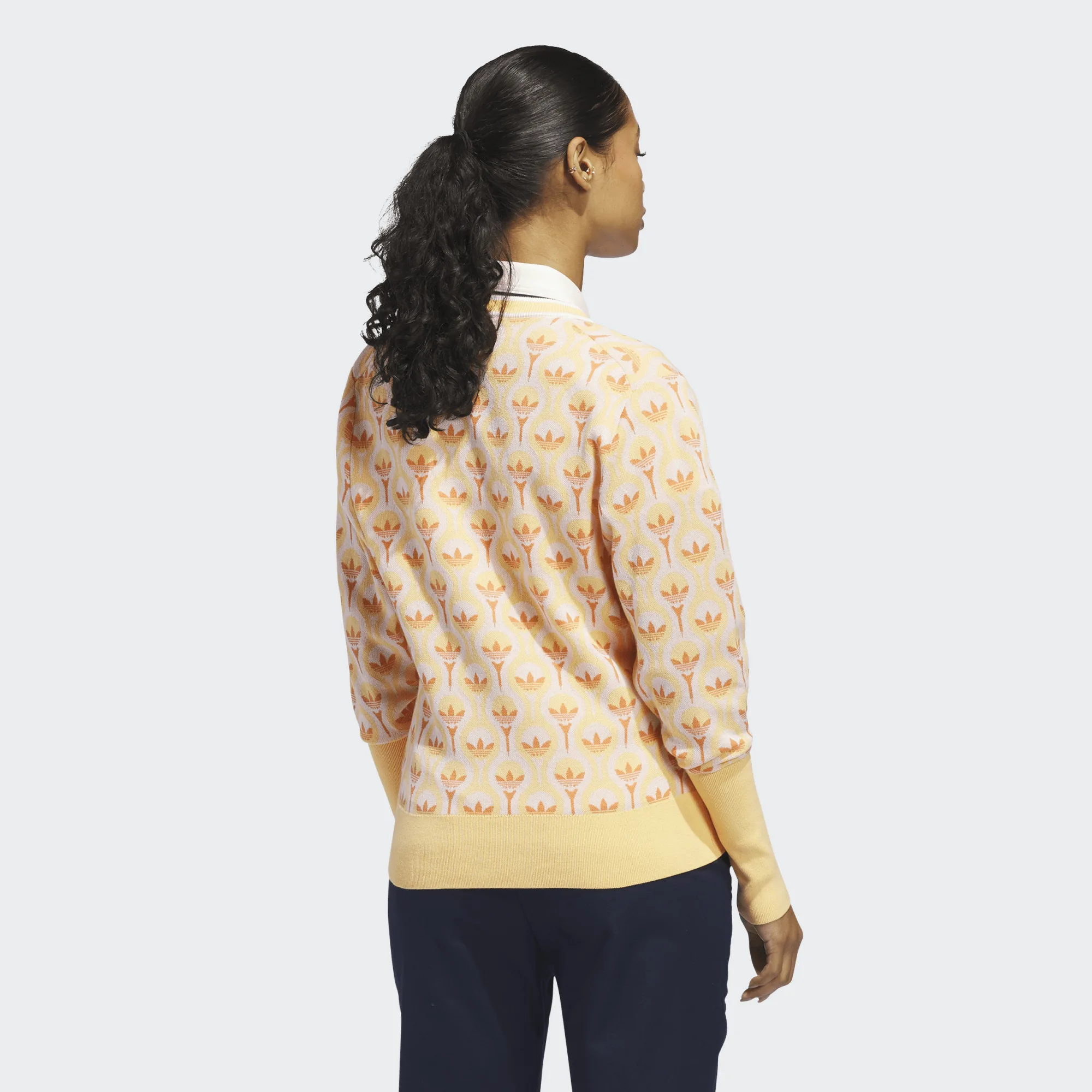 adidas Golf Originals Cardigan - Orange - Image 6
