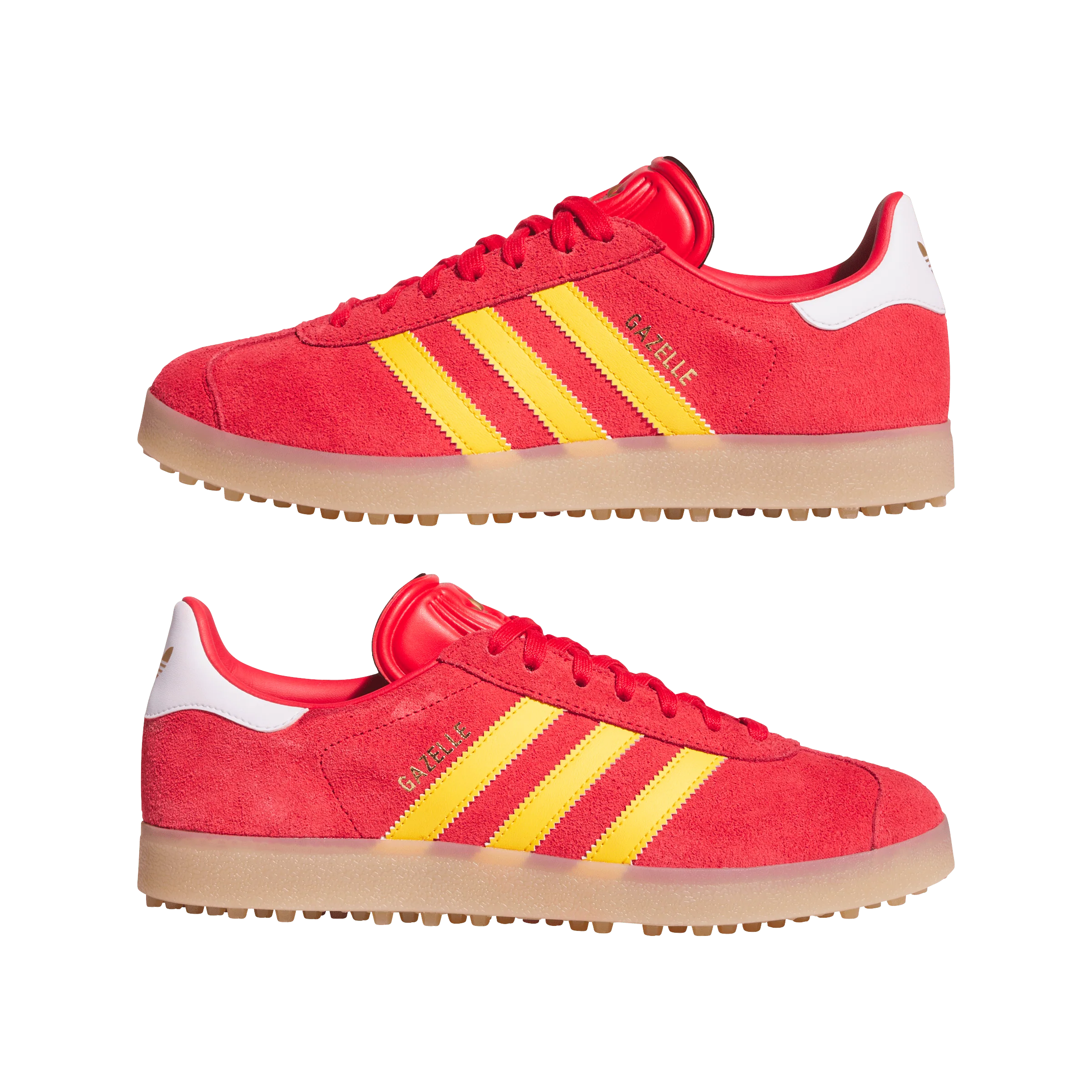 adidas Gazelle Golf - Pure Ruby / Crew Yellow / Gum - Image 12