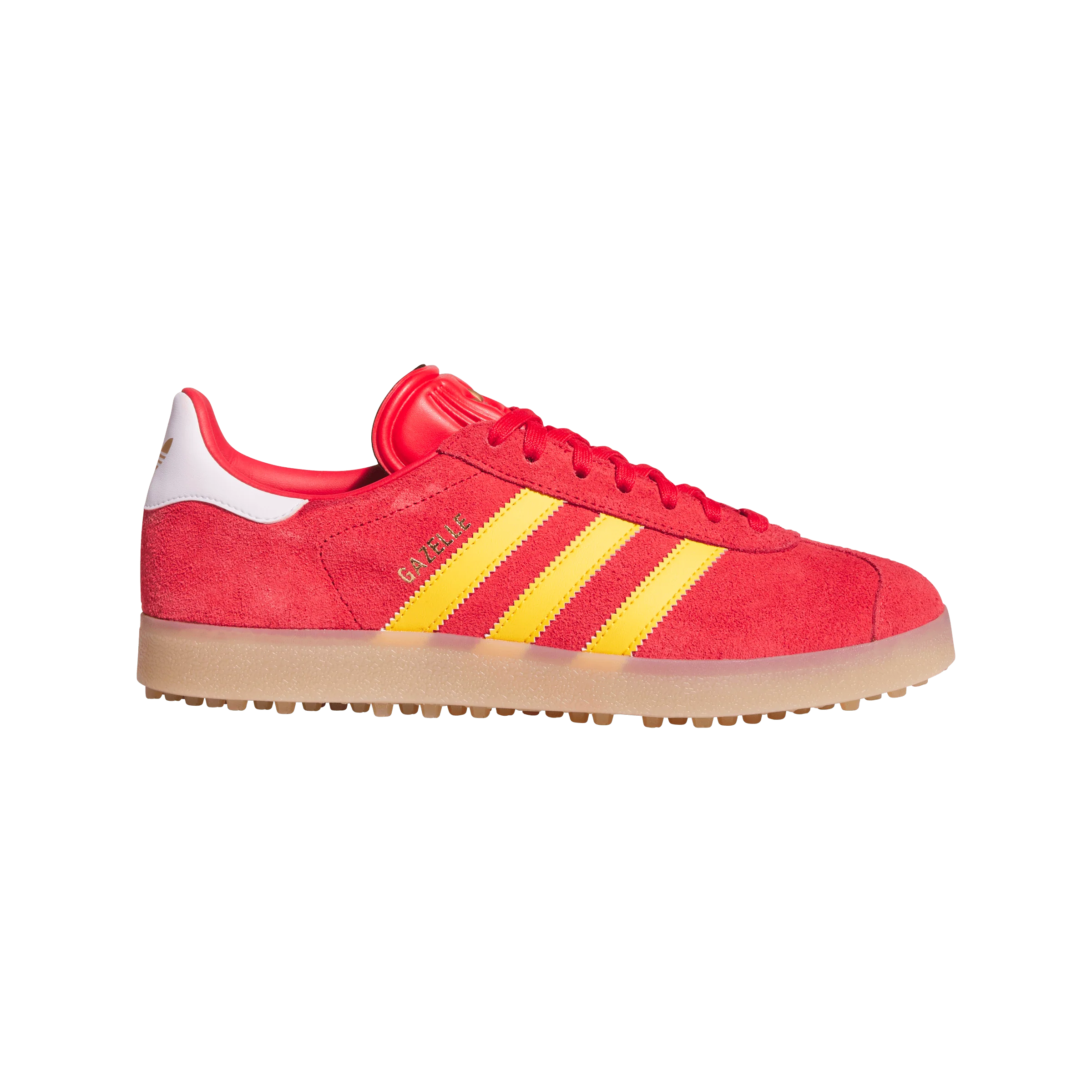 adidas Gazelle Golf - Pure Ruby / Crew Yellow / Gum - Image 3