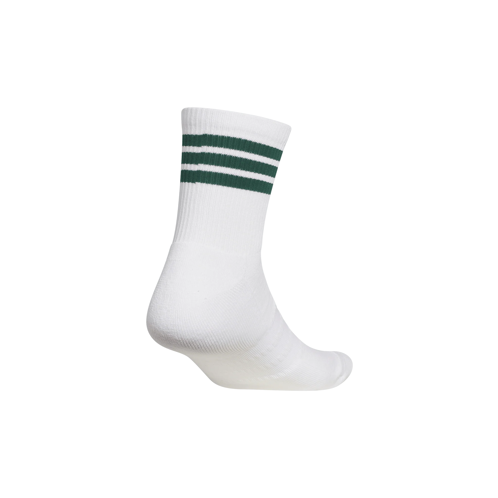 adidas Golf Originals 3-Stripes Half Crew Sock - White/Green - Image 2