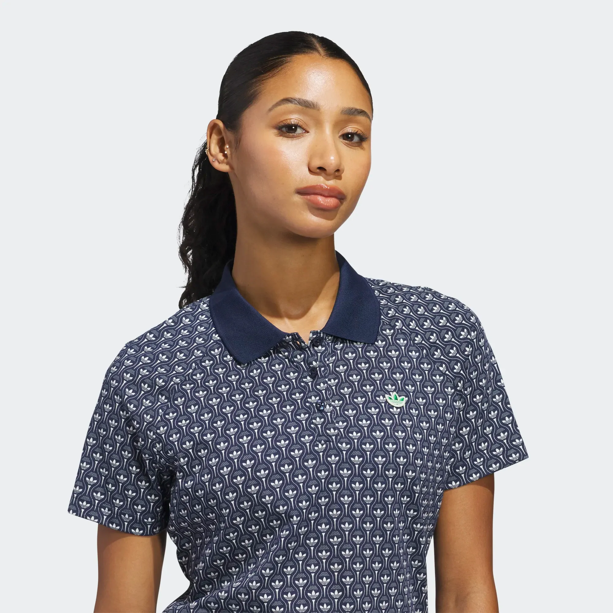 adidas Golf Originals All Over Trefoil Polo - Nindig - Image 2