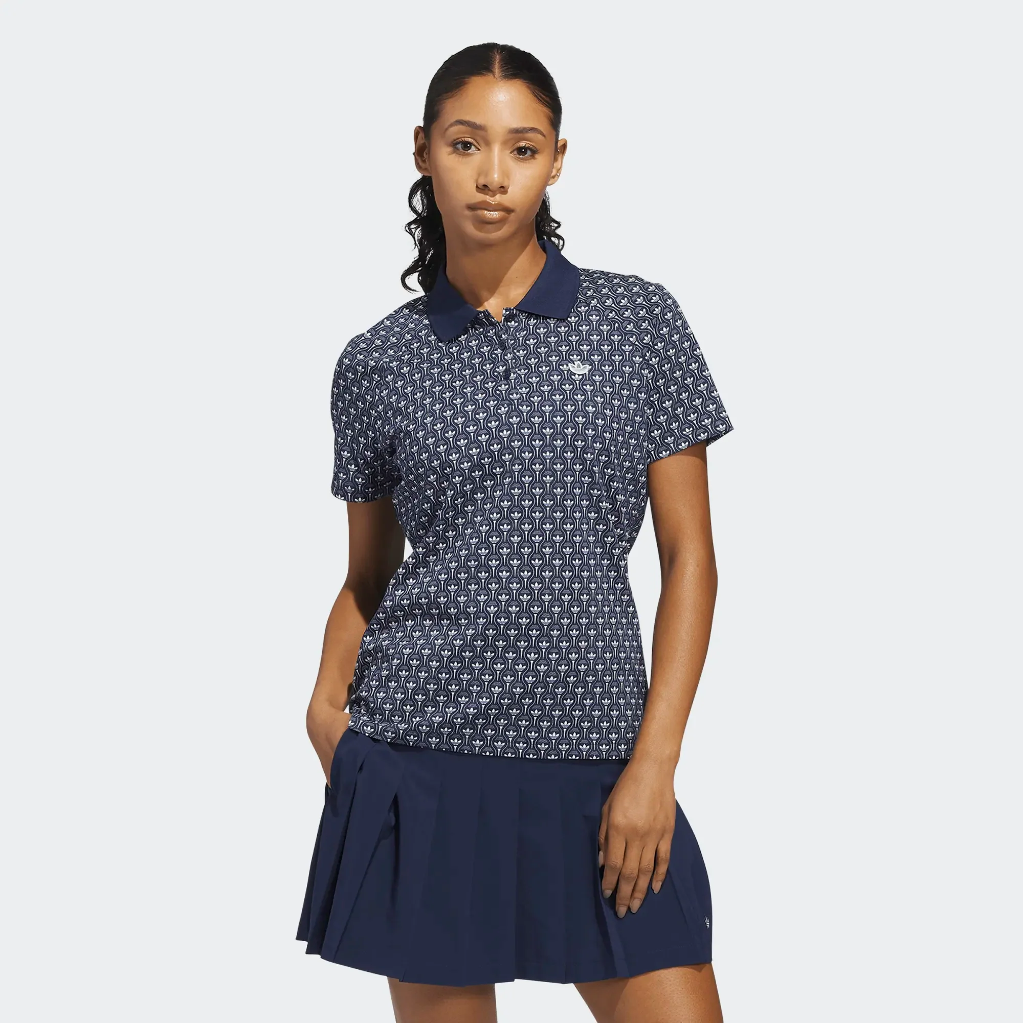 adidas Golf Originals All Over Trefoil Polo - Nindig - Image 3