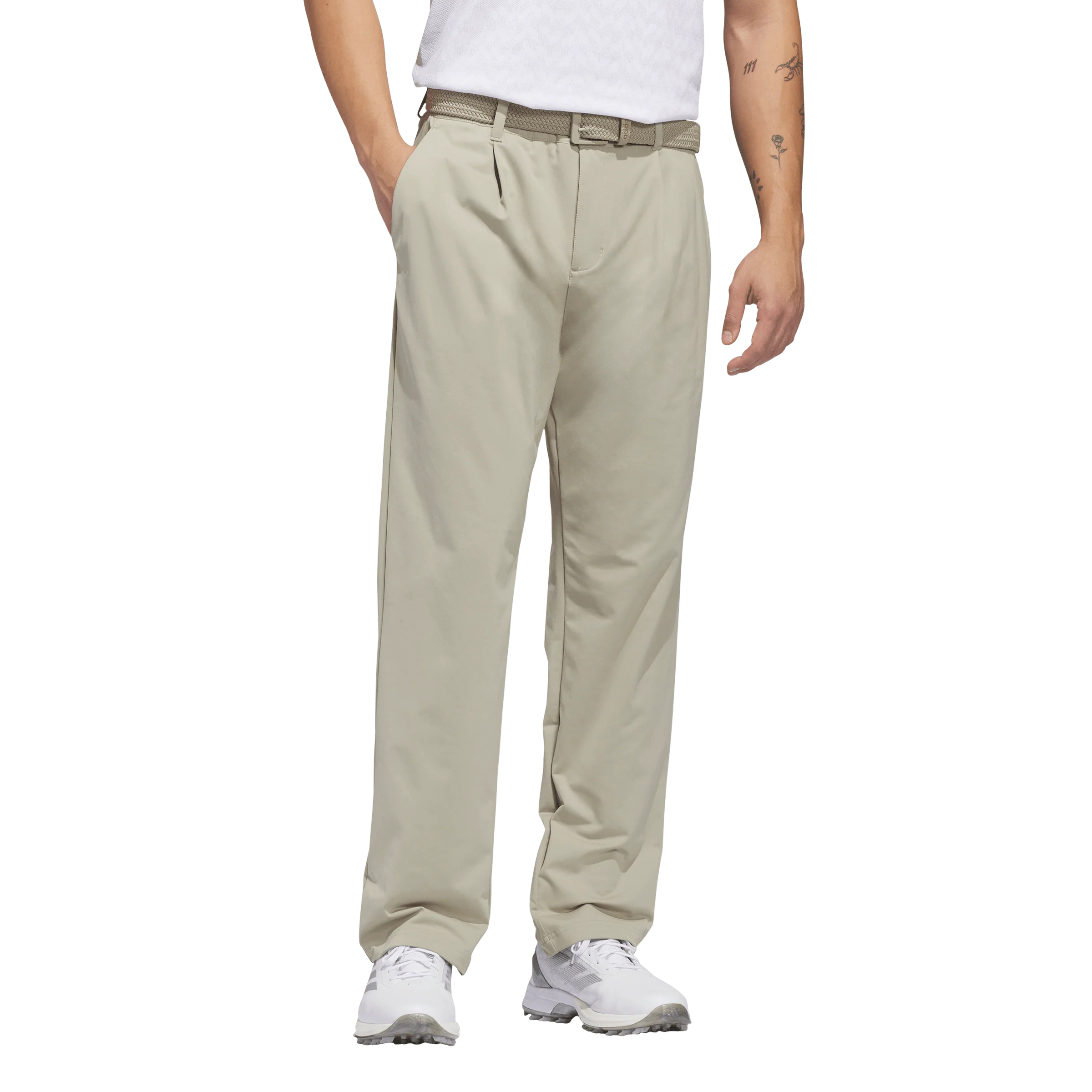 adidas Golf Ultimate365 Tour Twistknit Pant - Beige - Image 5