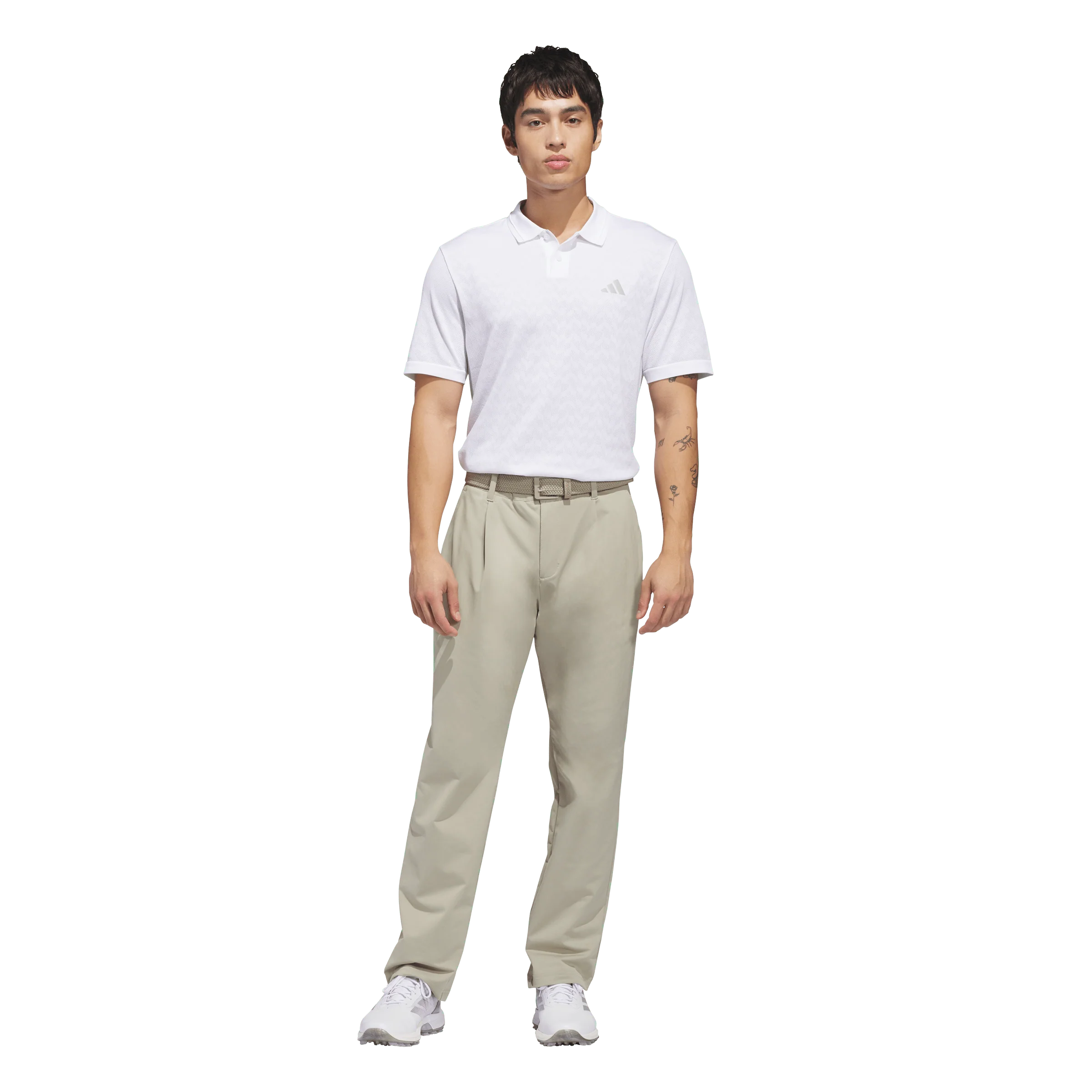 adidas Golf Ultimate365 Tour Twistknit Pant - Beige - Image 7