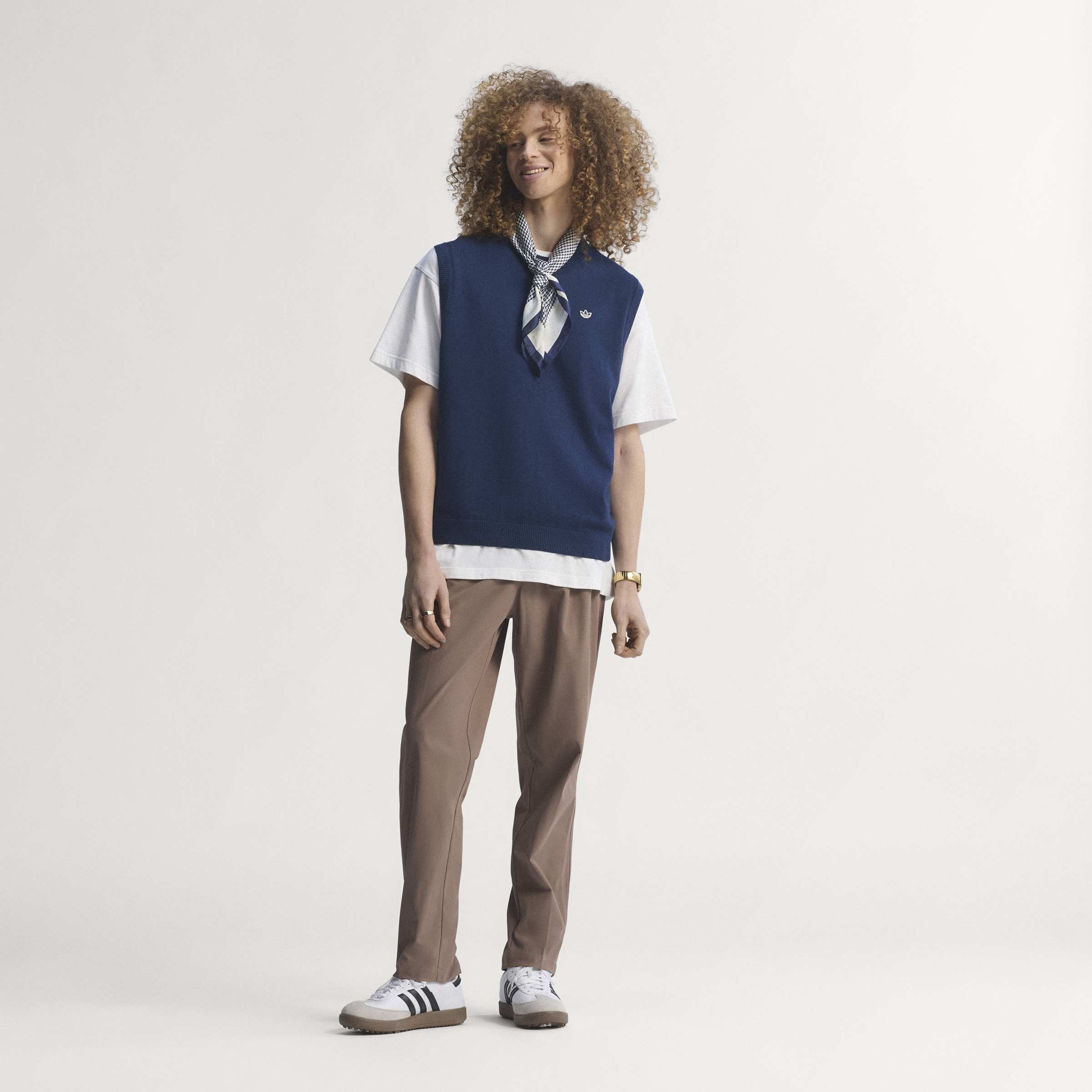 adidas Golf Originals Cashmere Vest - Navy - Image 11