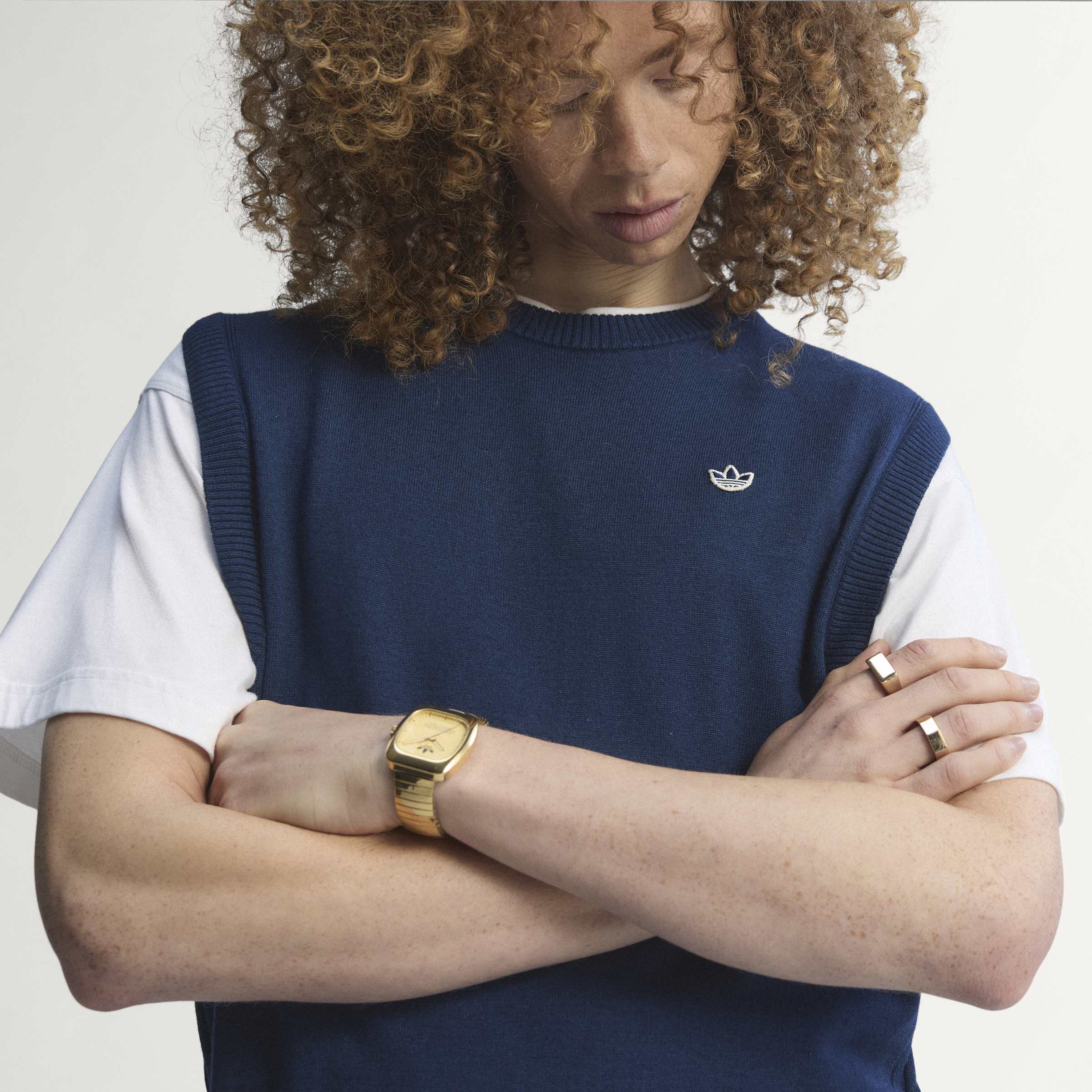adidas Golf Originals Cashmere Vest - Navy - Image 6