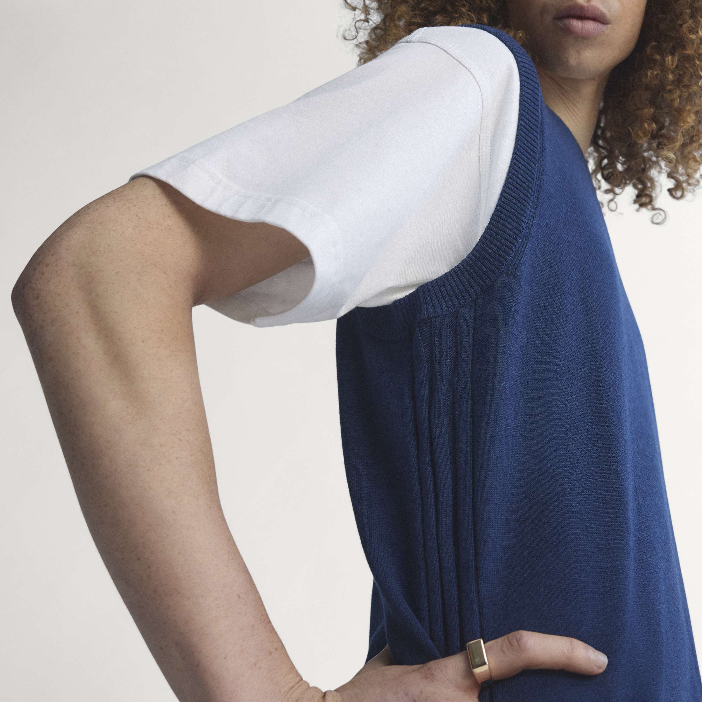 adidas Golf Originals Cashmere Vest - Navy - Image 9