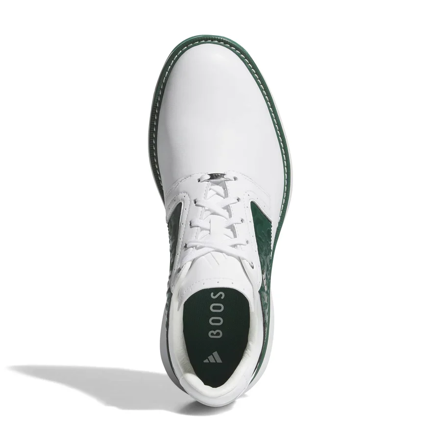 Adidas MC70 Spiked Golf Shoes - White/Collegiate Green/Silver - Image 5