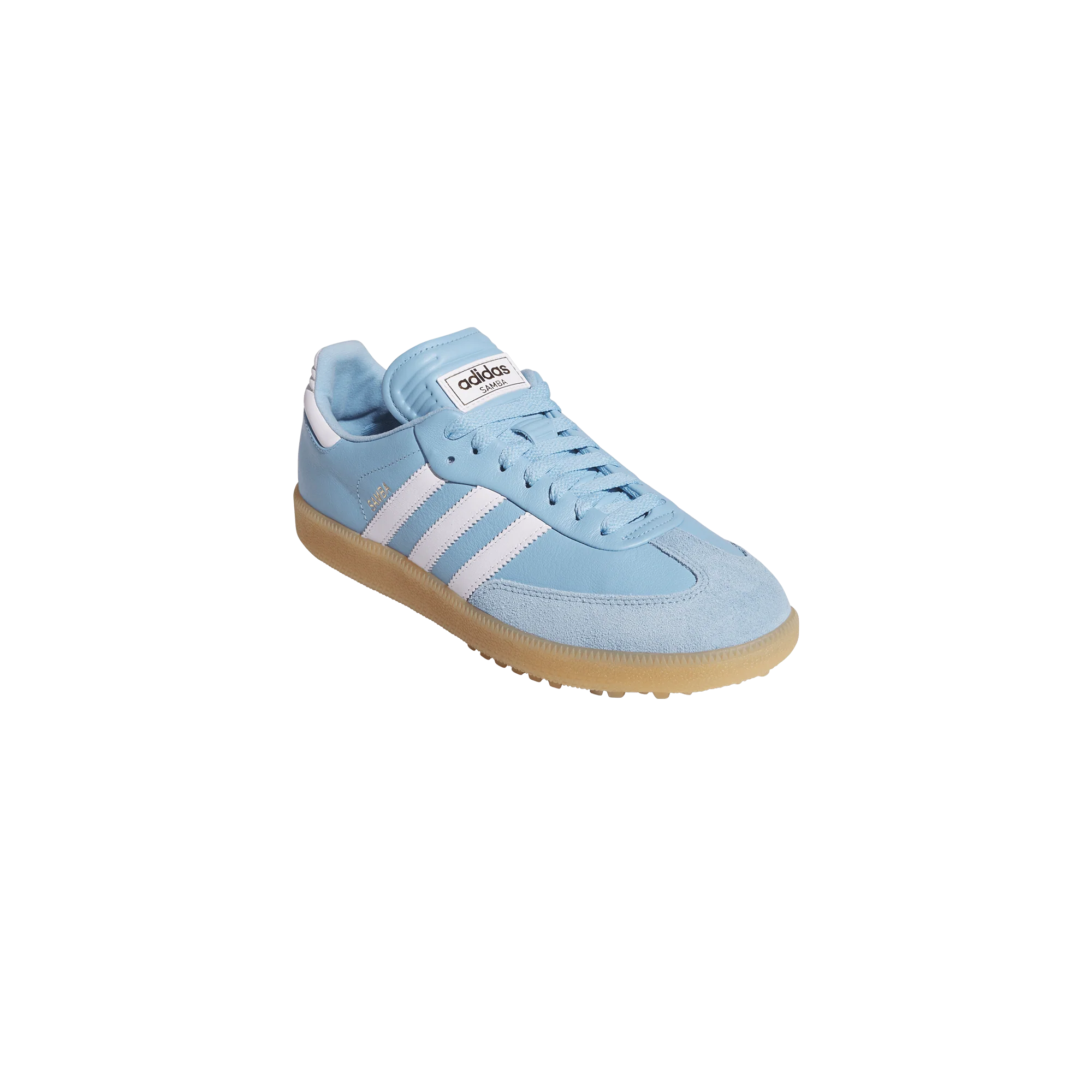 adidas Golf Originals Samba Golf - Clear Blue / Cloud White / Gum - Image 2
