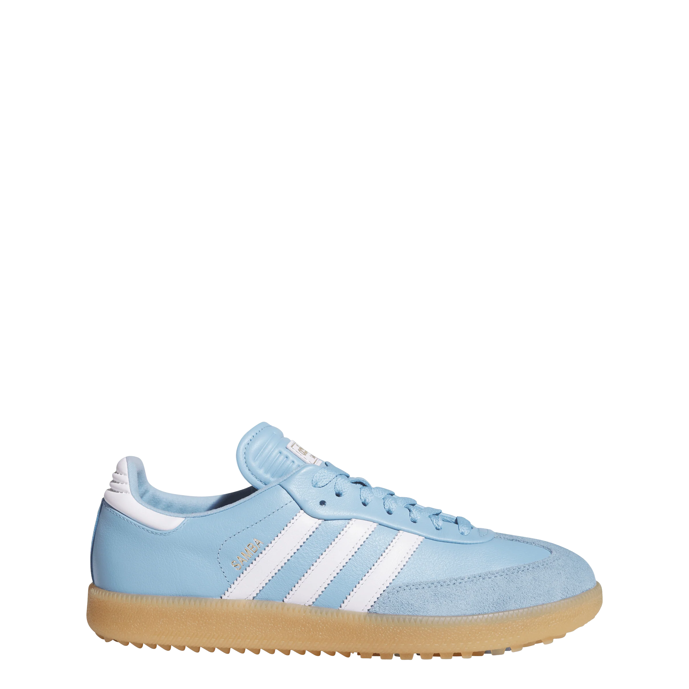 adidas Golf Originals Samba Golf - Clear Blue / Cloud White / Gum - Image 4