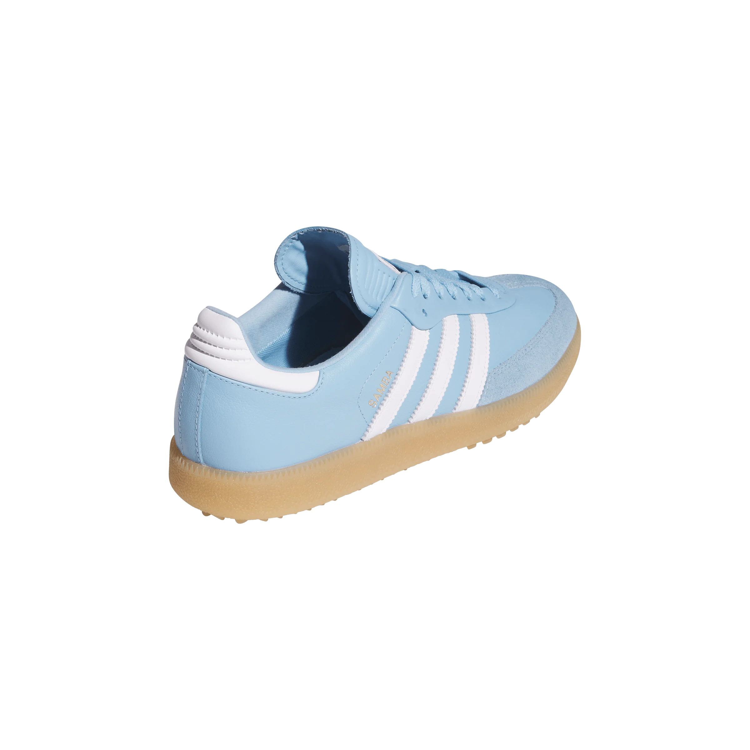 adidas Golf Originals Samba Golf - Clear Blue / Cloud White / Gum - Image 9