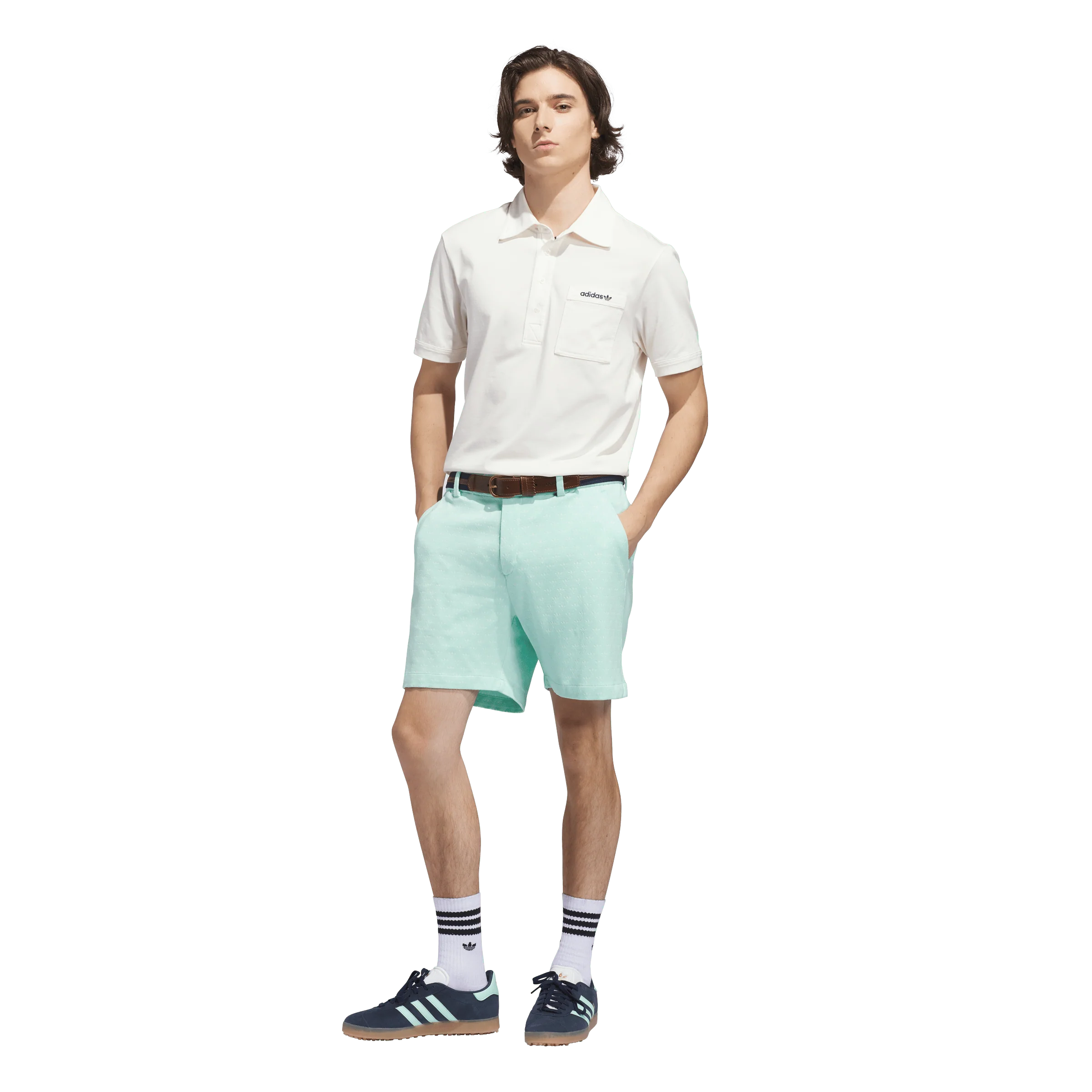 adidas Originals Golf Novelty Short - Clear Mint/Cloud White - Image 7