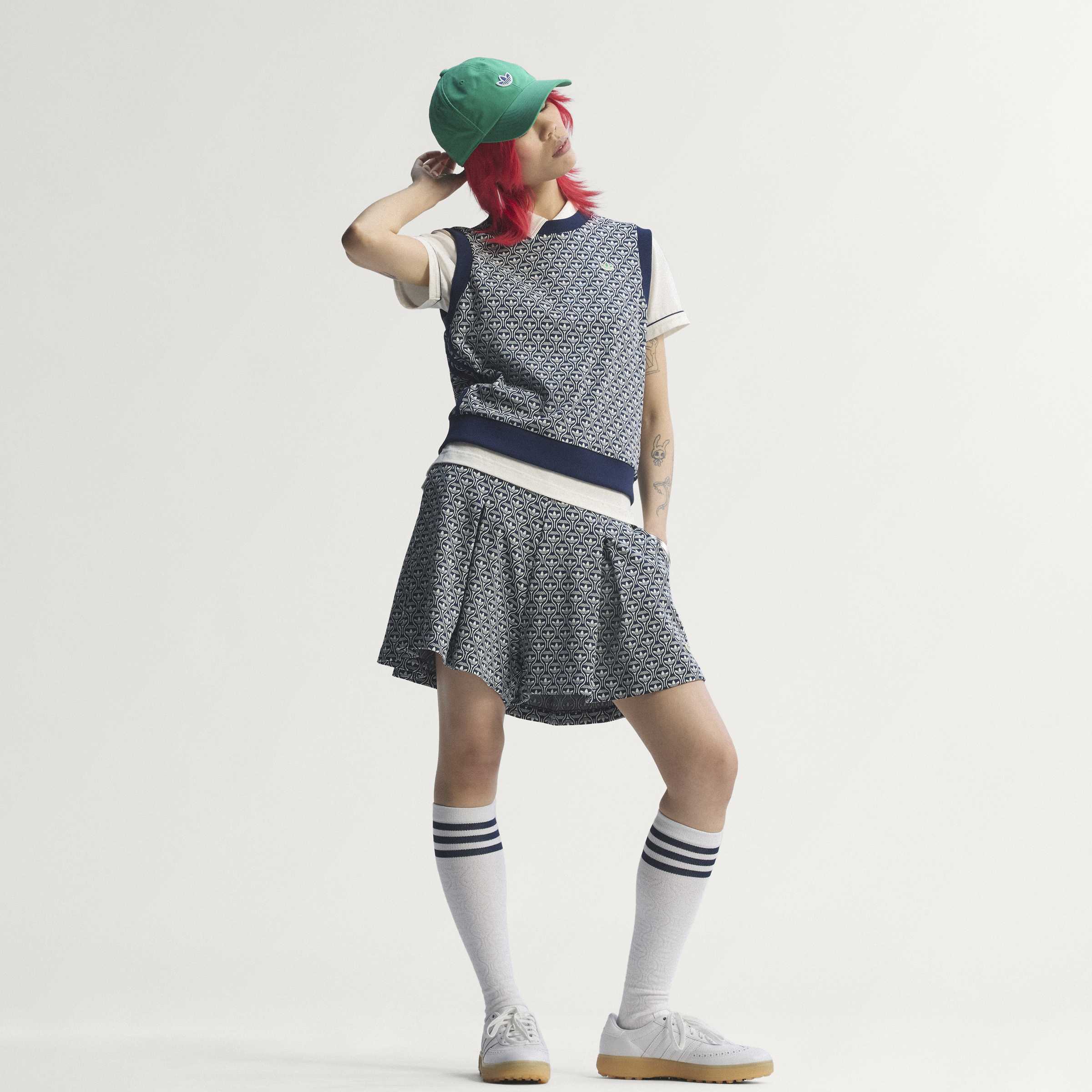 adidas Originals Golf Novelty Skort - Night Indigo/Cloud White - Image 11