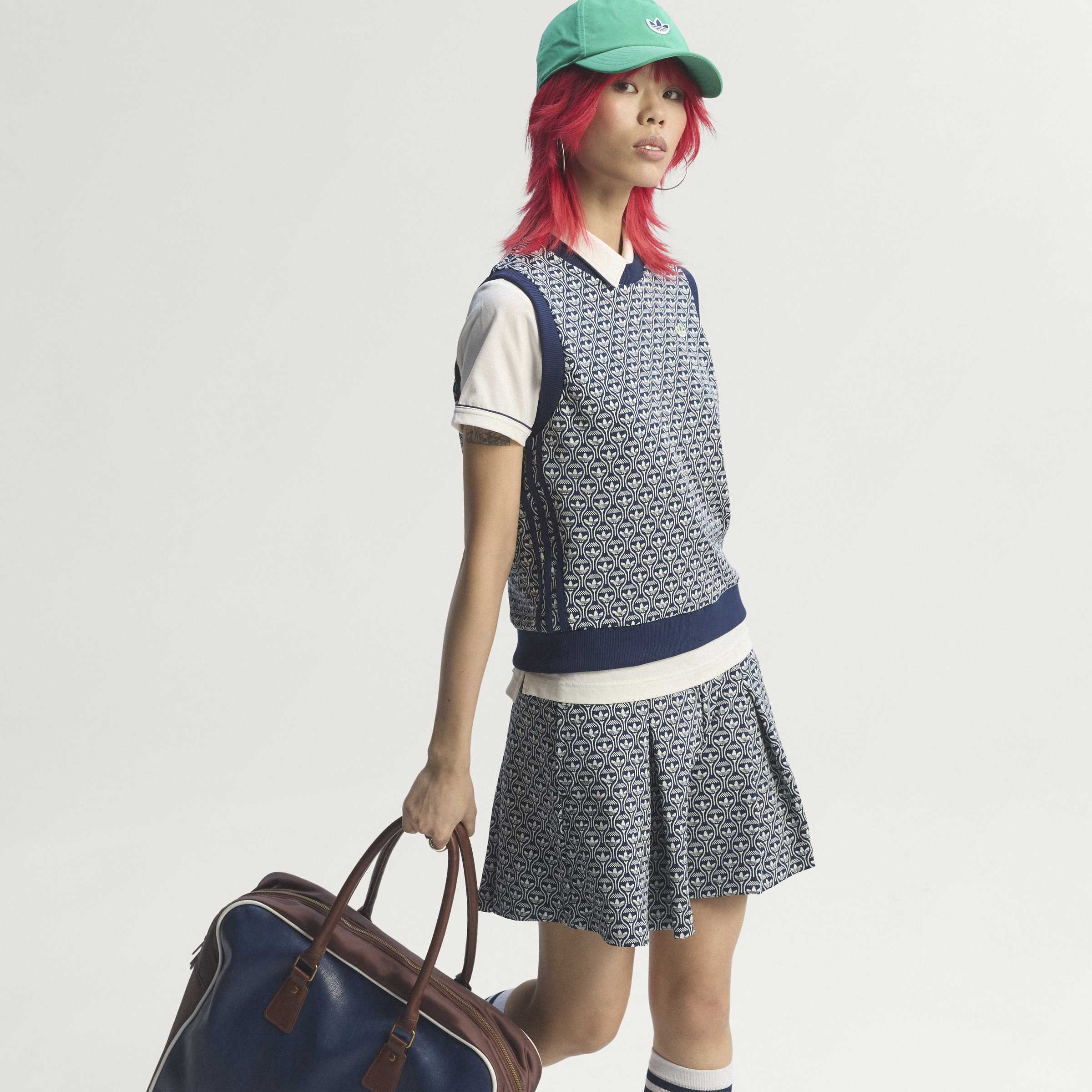 adidas Originals Golf Novelty Skort - Night Indigo/Cloud White - Image 14