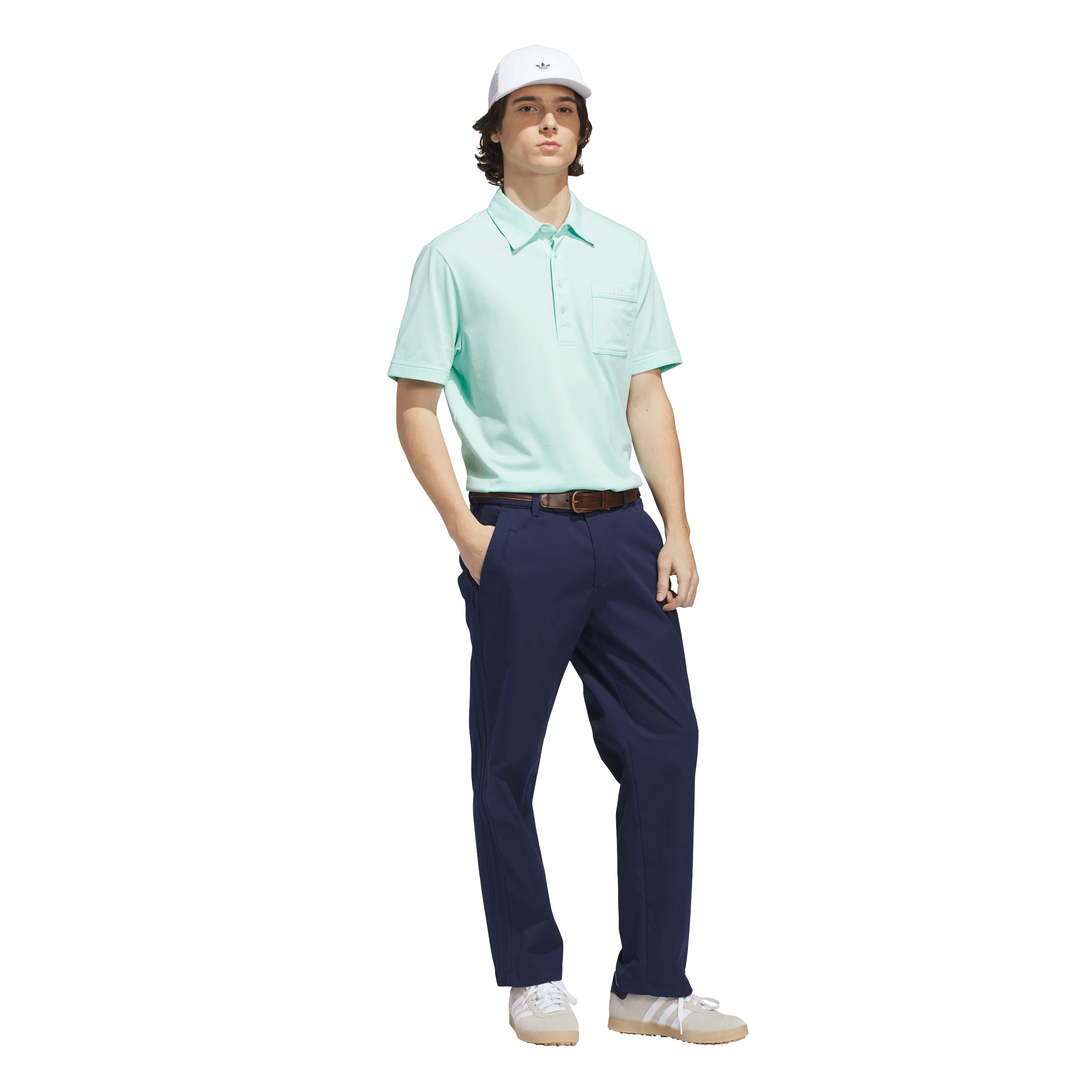 adidas Originals Golf Pocket Polo - Clear Mint - Image 6