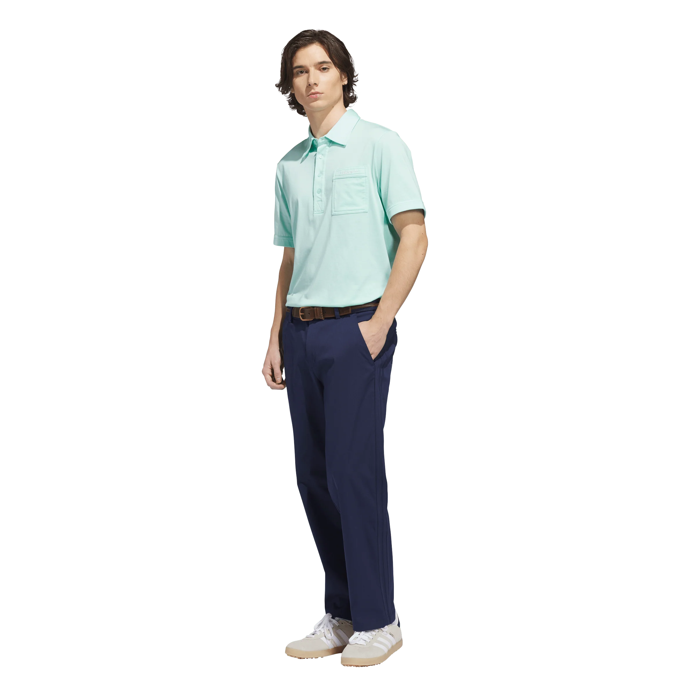 adidas Originals Golf Pocket Polo - Clear Mint - Image 7