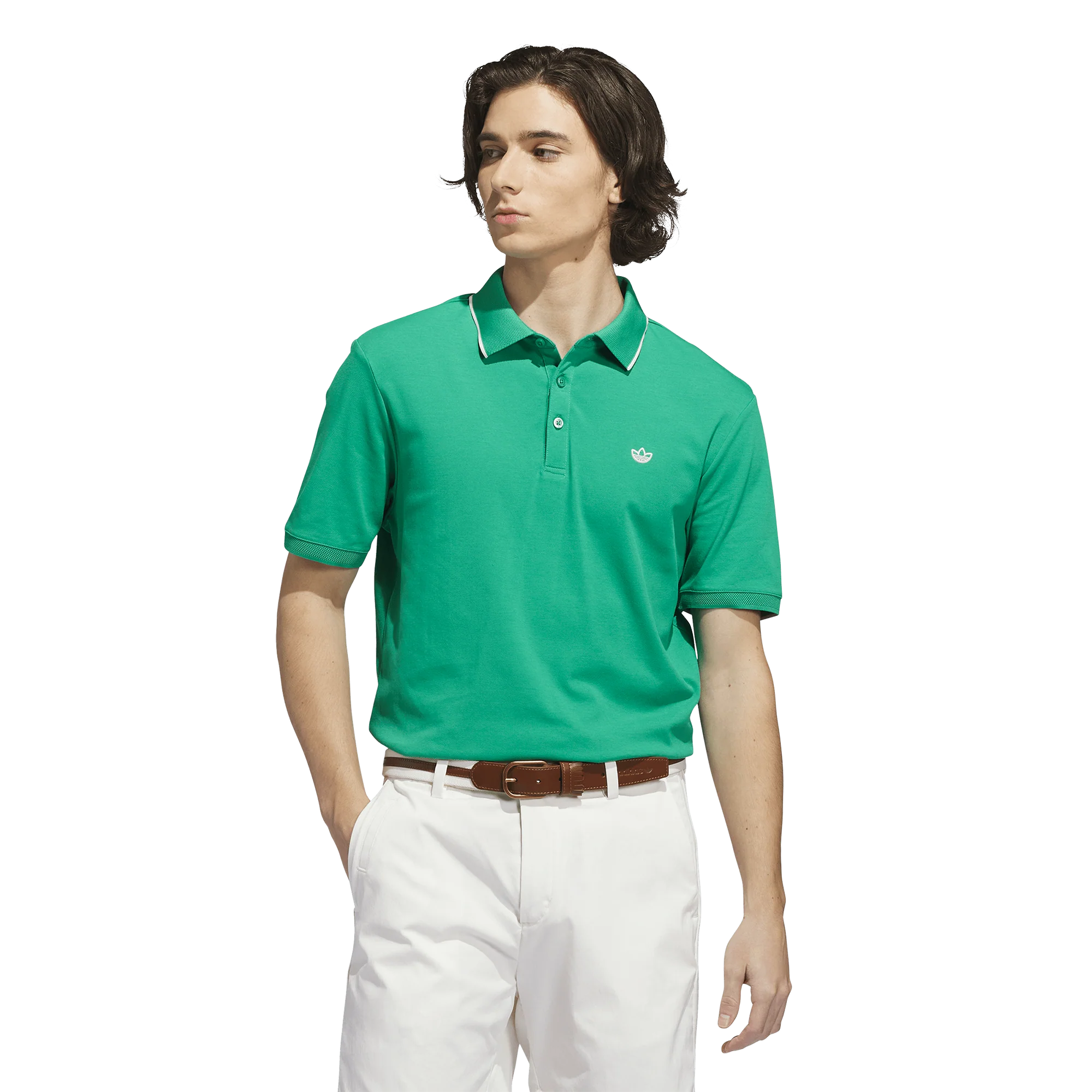 adidas Originals Golf Solid Polo - Court Green - Image 2