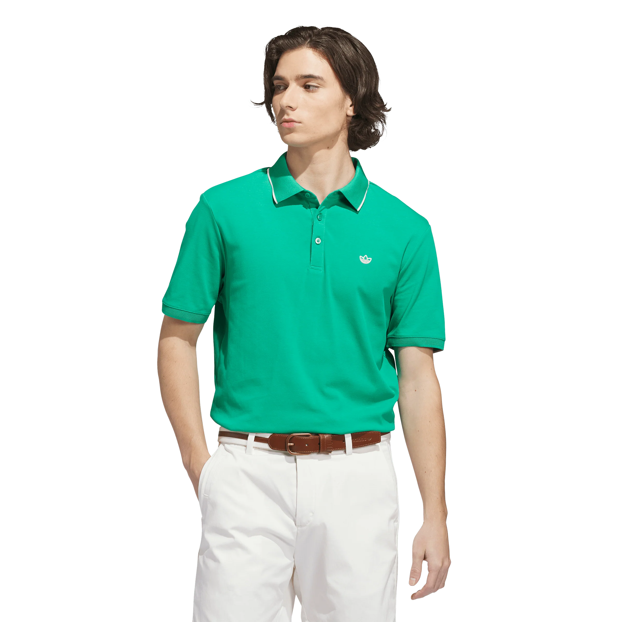 adidas Originals Golf Solid Polo - Court Green - Image 4