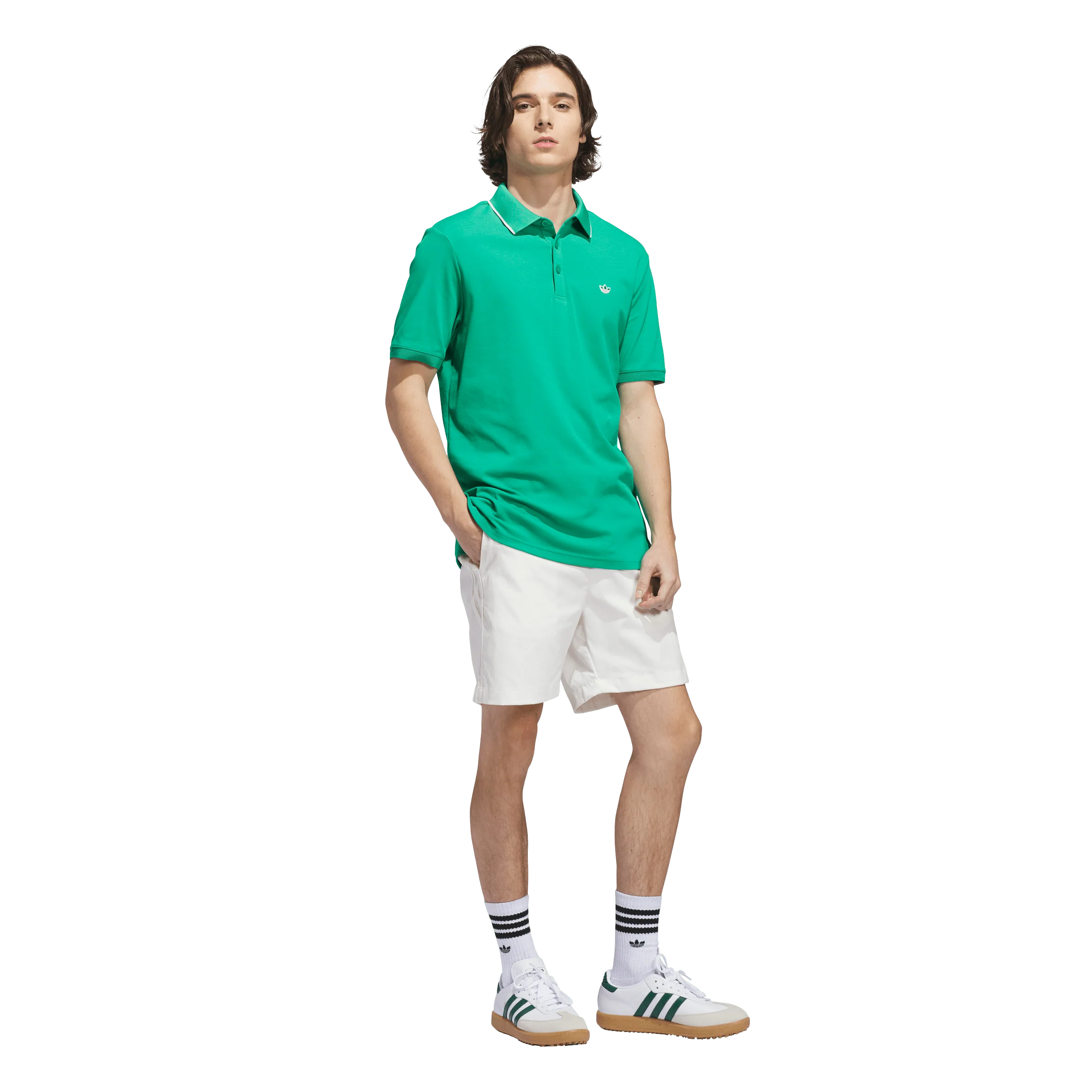 adidas Originals Golf Solid Polo - Court Green - Image 6