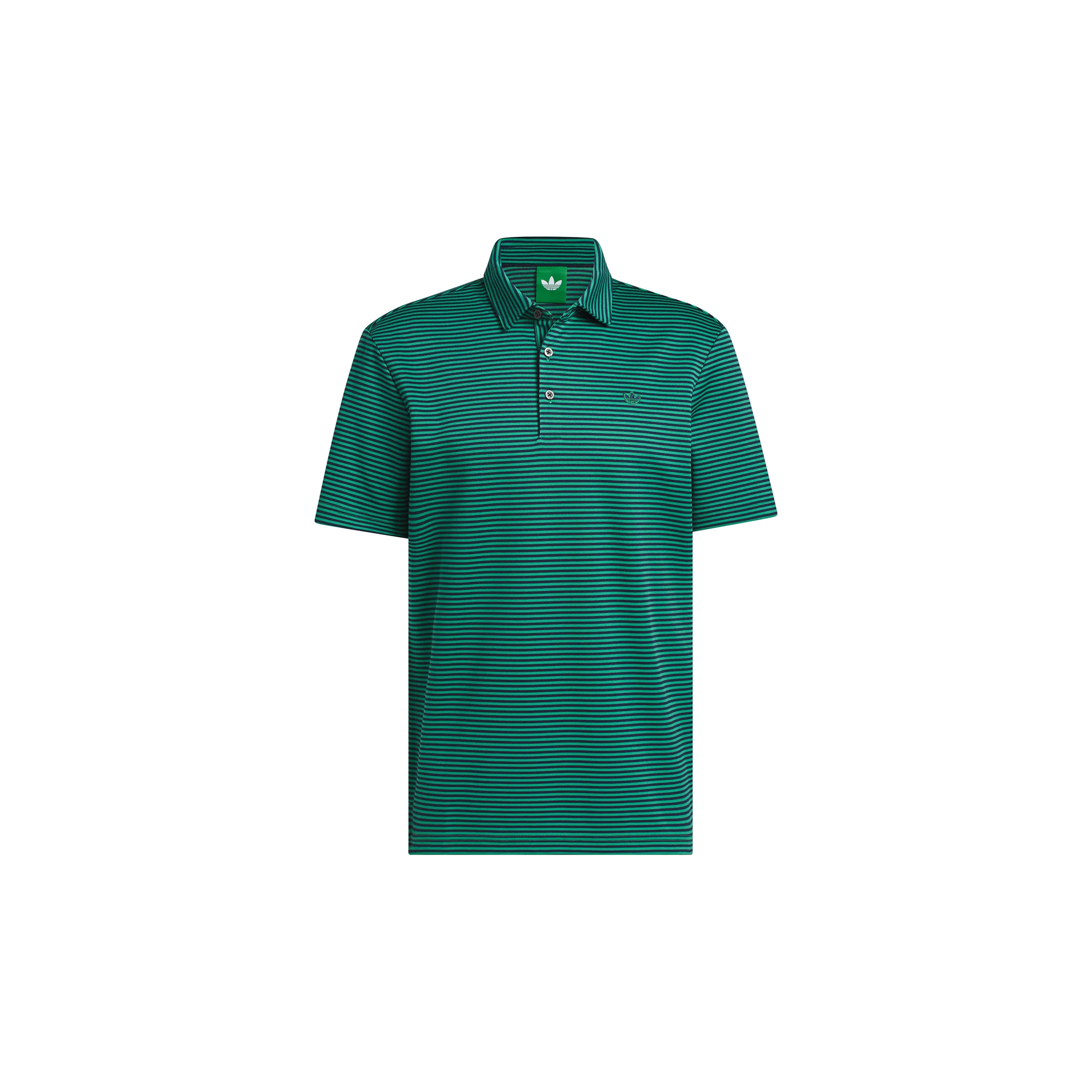 adidas Originals Golf Stripe Polo - Court Green/Night Indigo