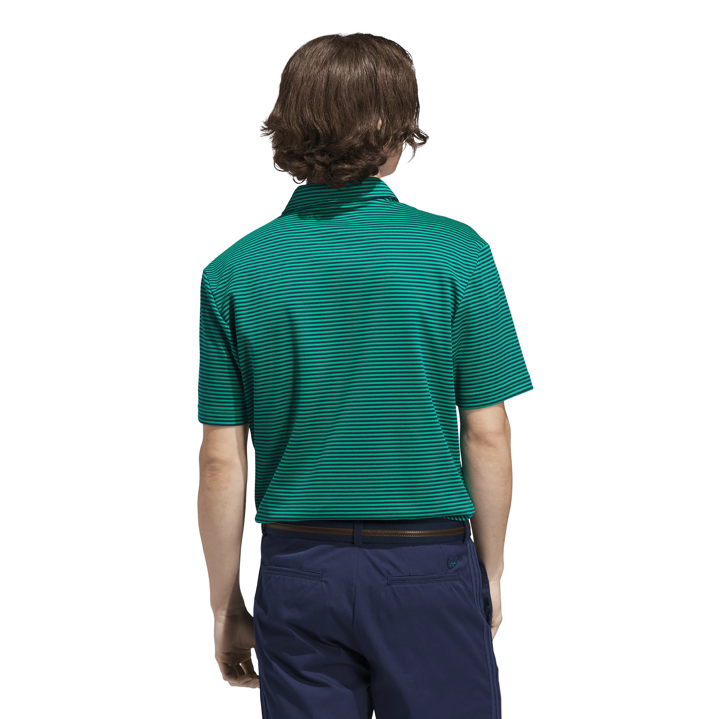 adidas Originals Golf Stripe Polo - Court Green/Night Indigo - Image 5