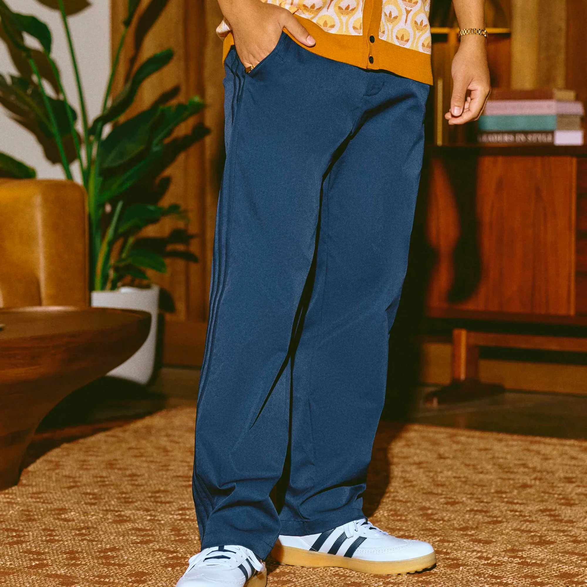 adidas Originals Twist Weave Pants - Night Indigo - Image 2