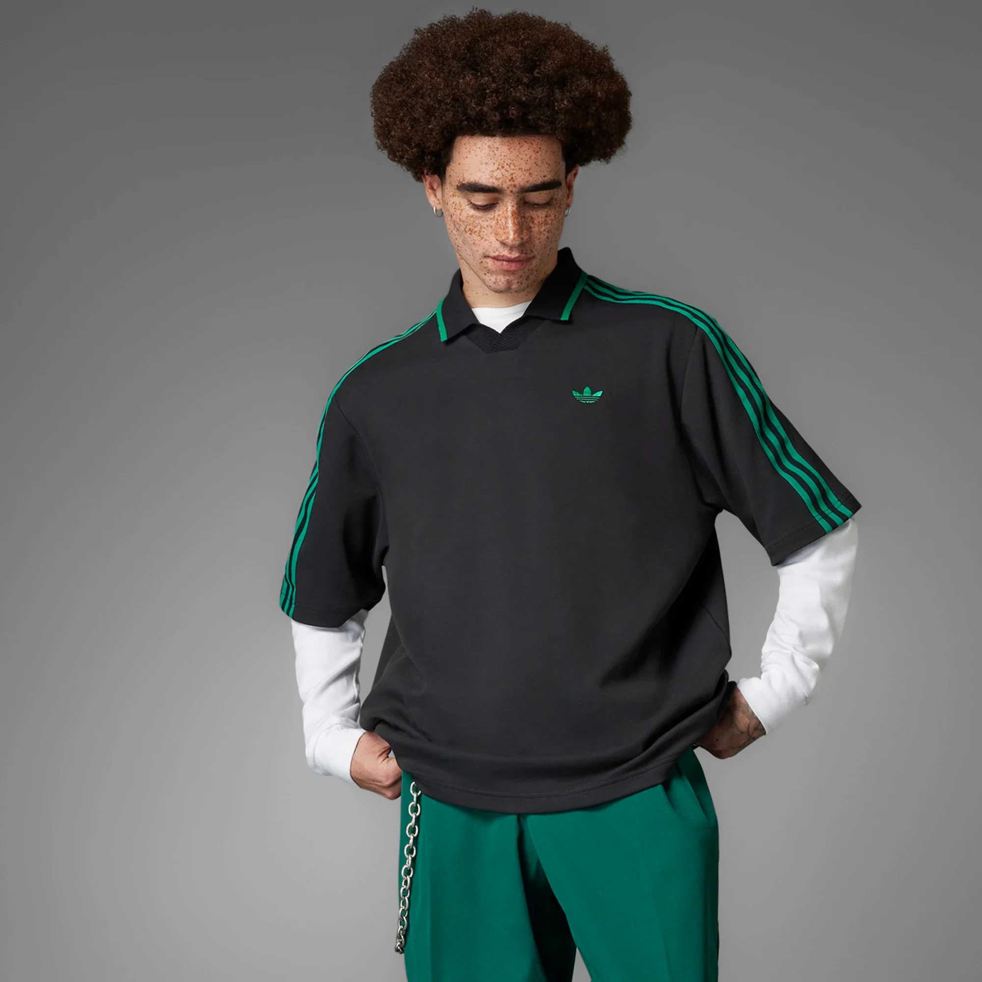 adidas RLN LNKS POLO BLACK - Image 9