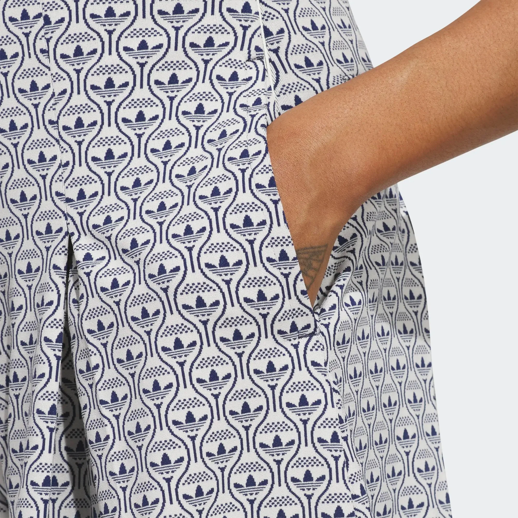 adidas Originals All-Over Skort - Indigo/White - Image 6
