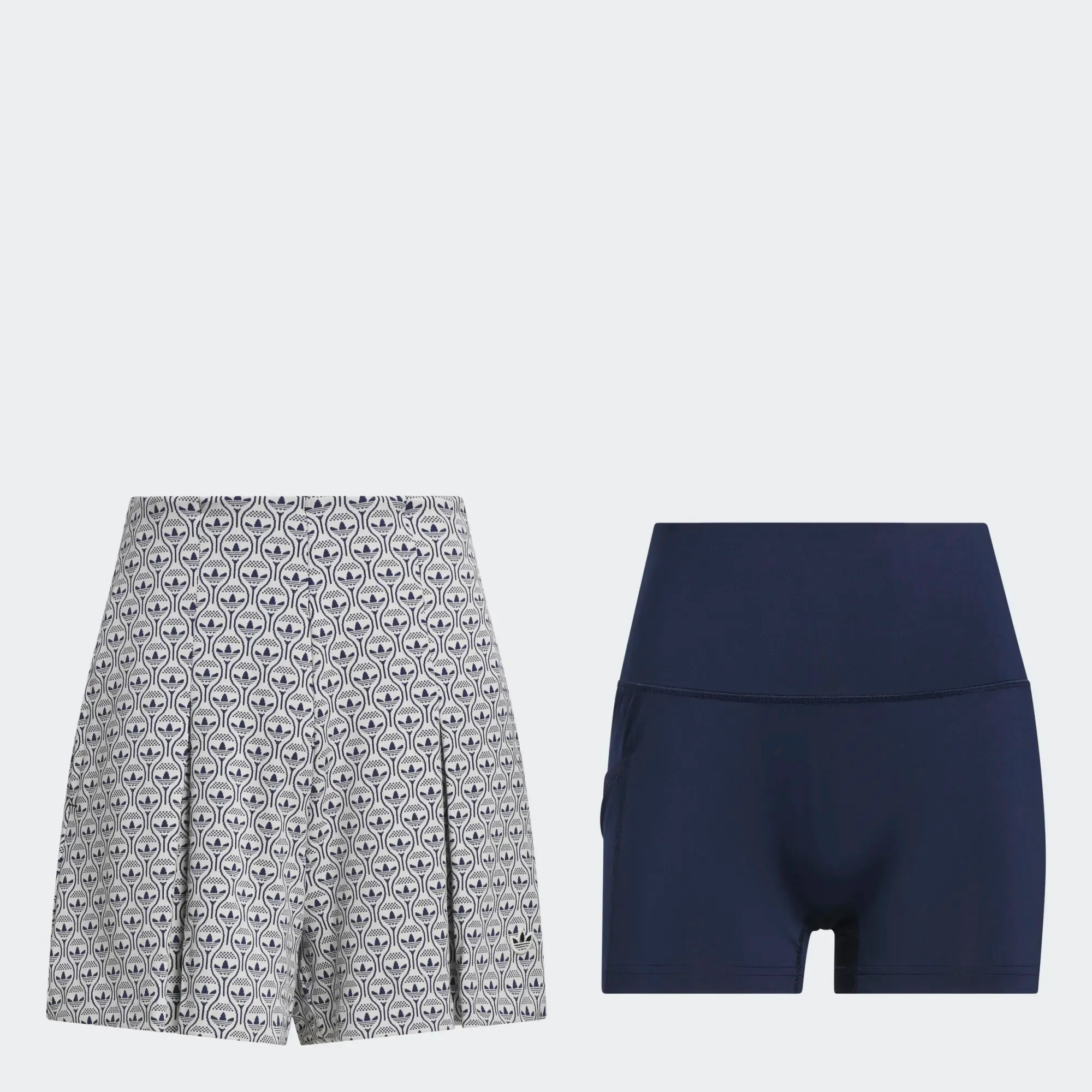adidas Originals All-Over Skort - Indigo/White - Image 8