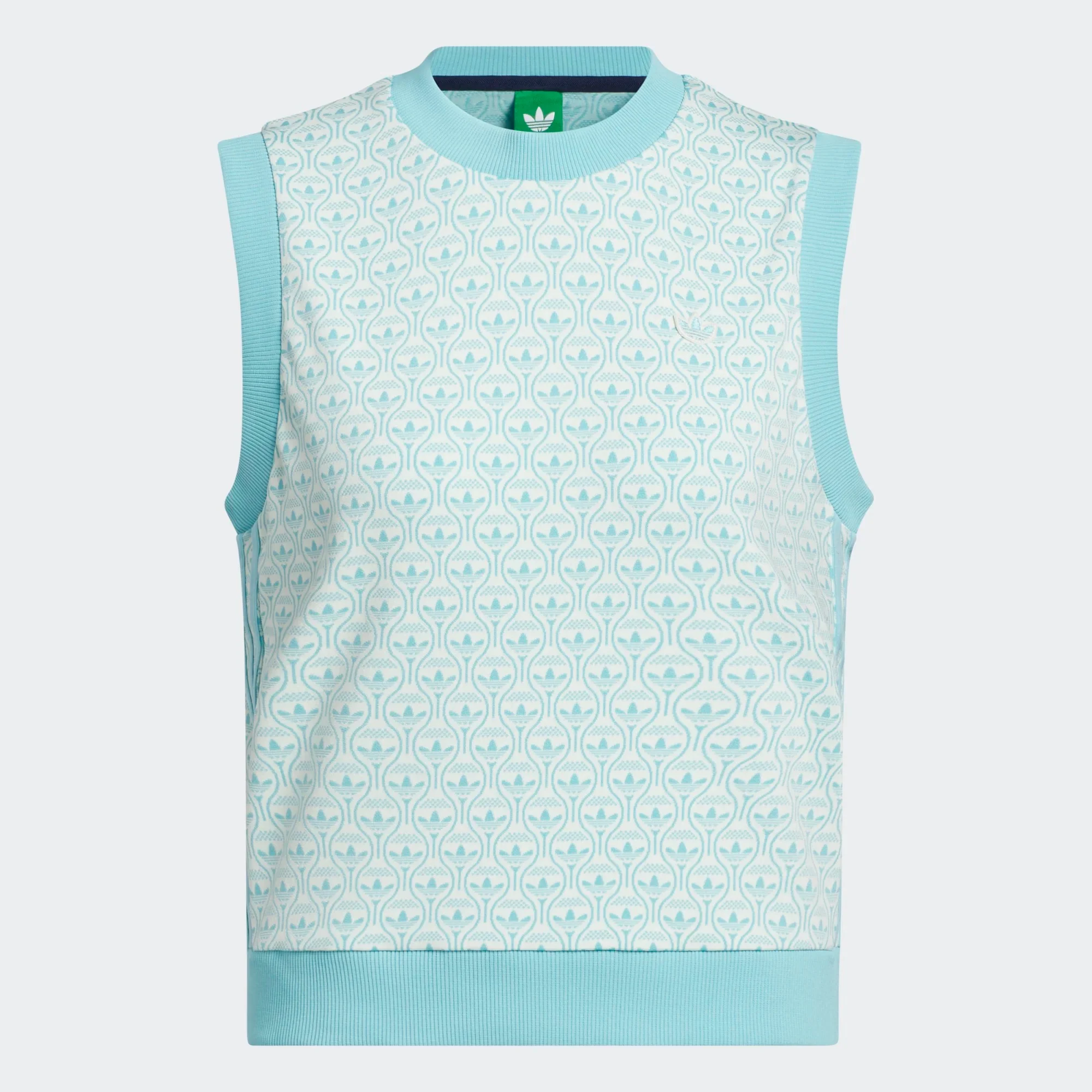 adidas Originals All Over Vest - Aqua - Image 4