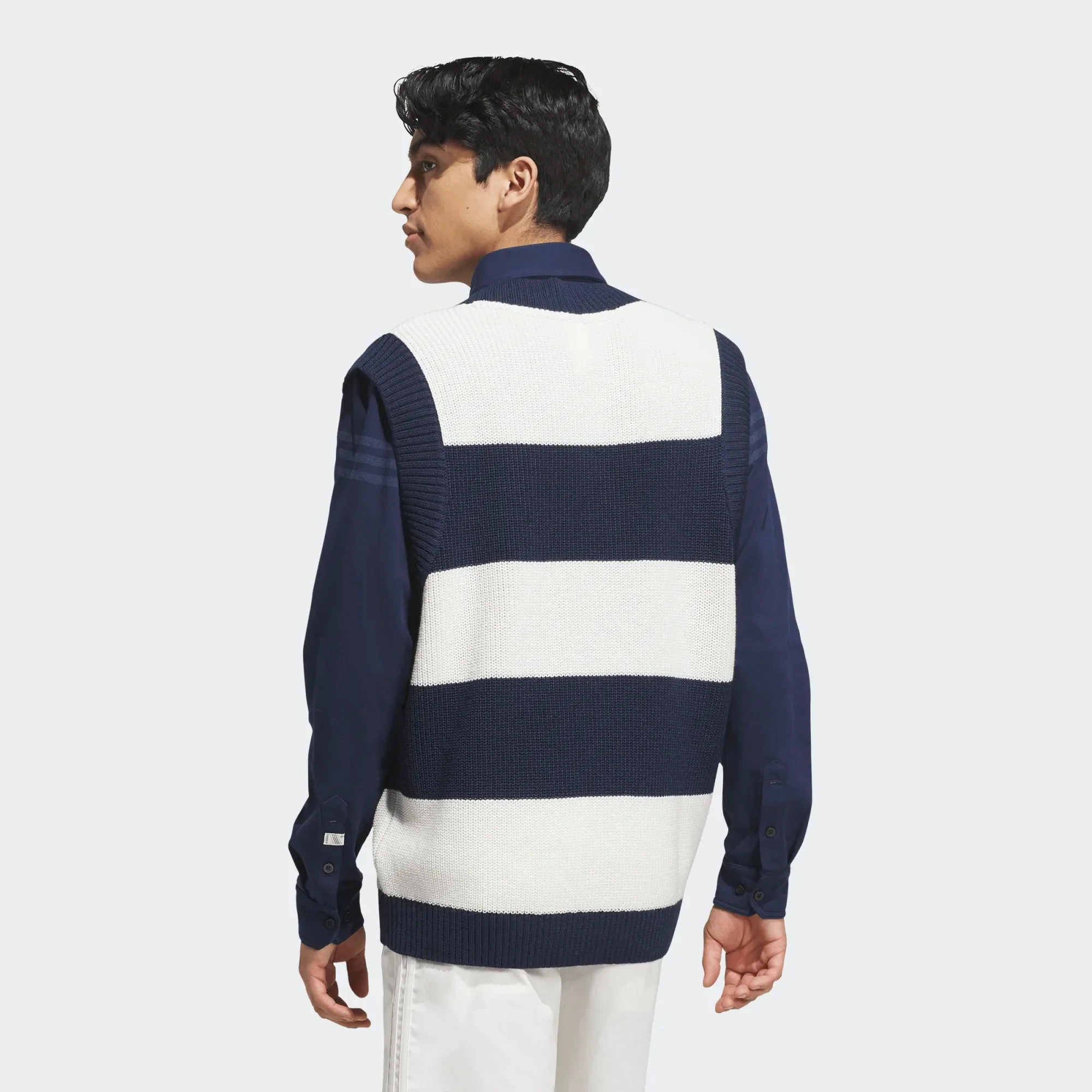 adidas Originals Oversized Vest - Navy/White - Image 4