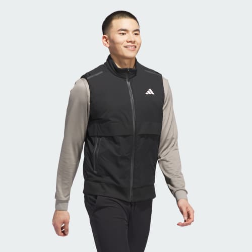 adidas Ultimate365 Tour Frostguard Full-Zip Vest - Black - Image 3