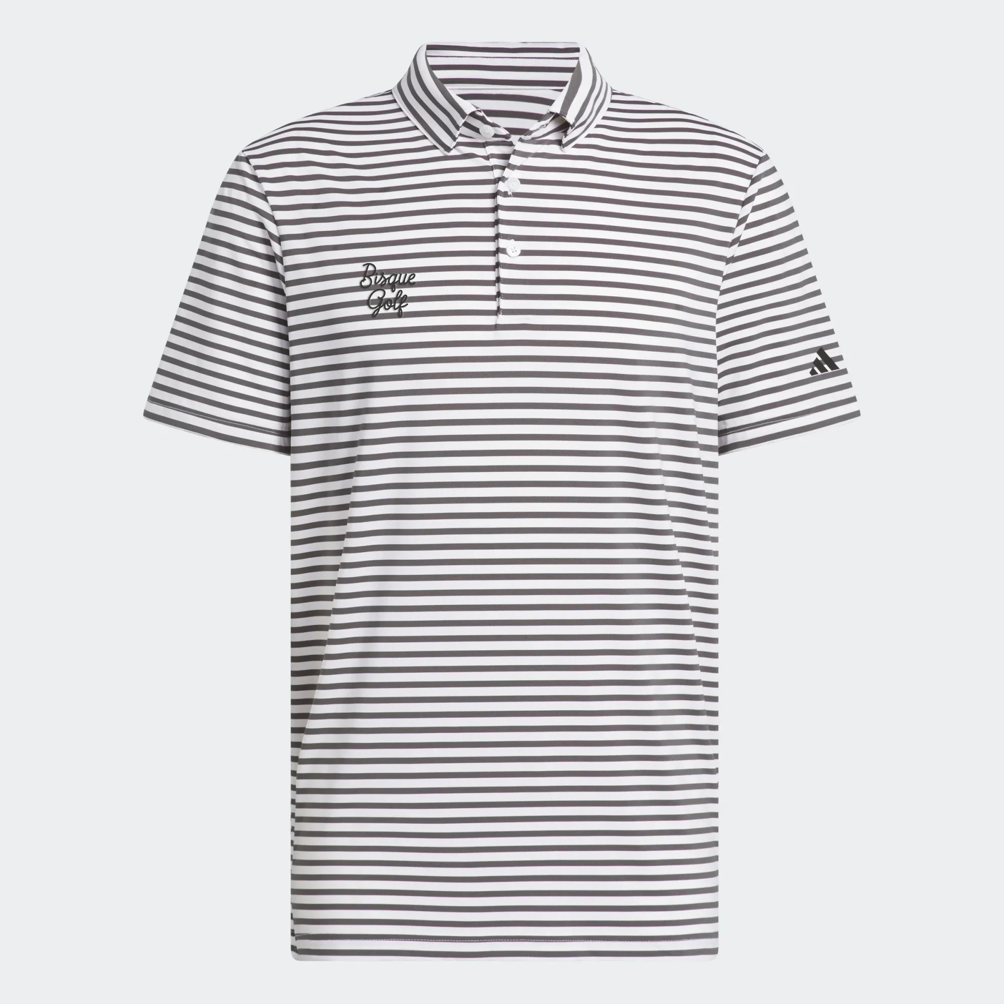 adidas x Bisque Ultimate Stripe Polo - White - Image 3