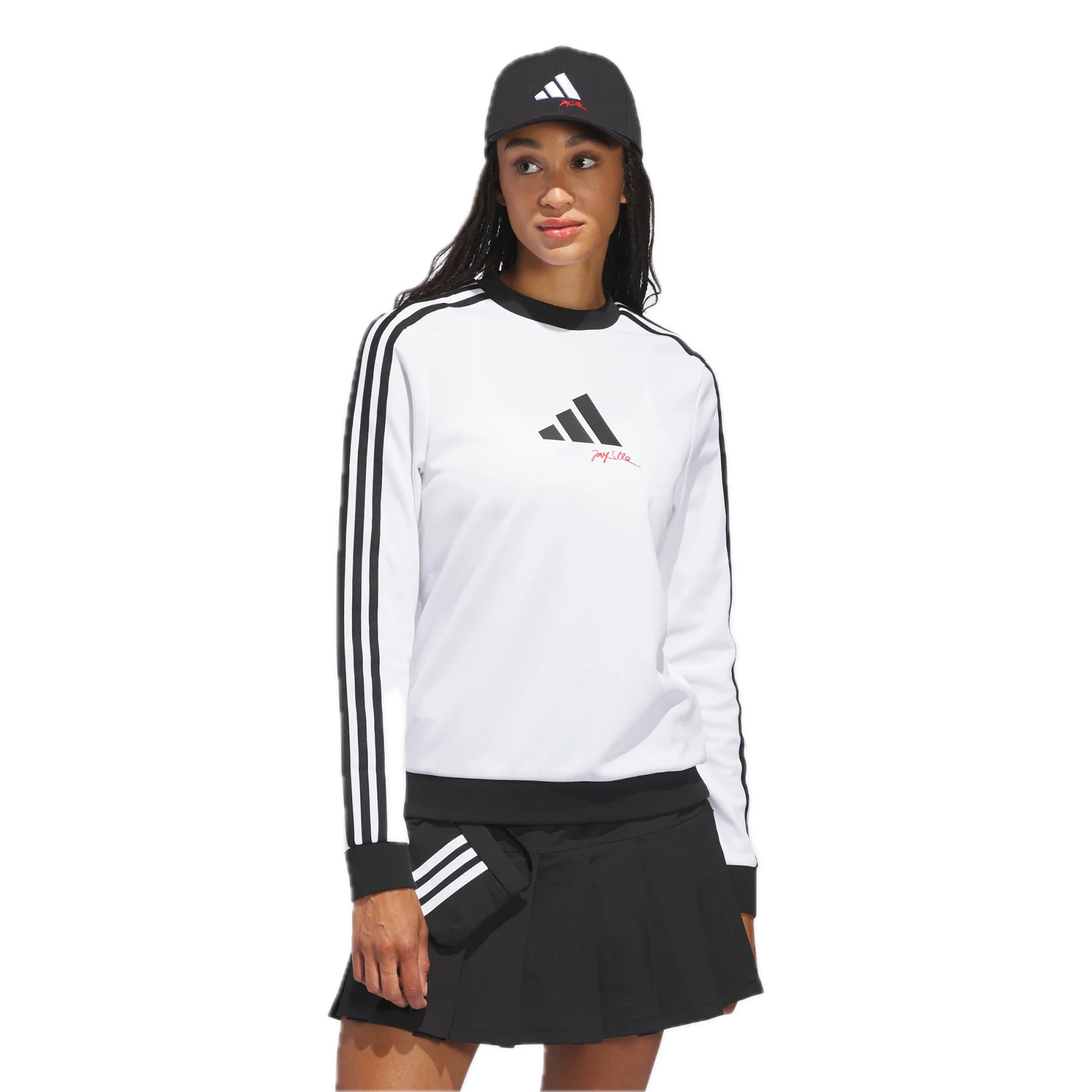 adidas W JL3 LS CREW - White - Image 3