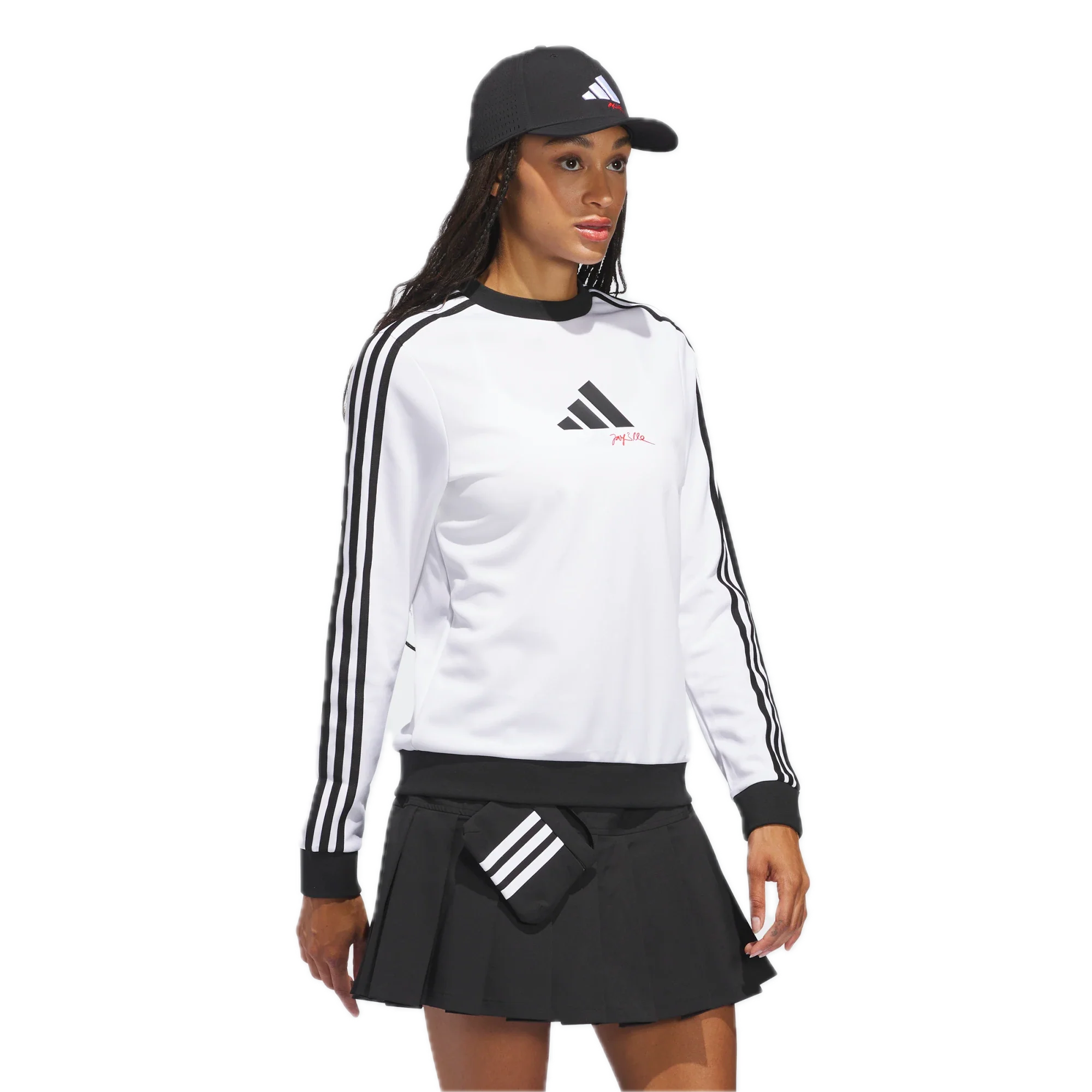 adidas W JL3 LS CREW - White - Image 4