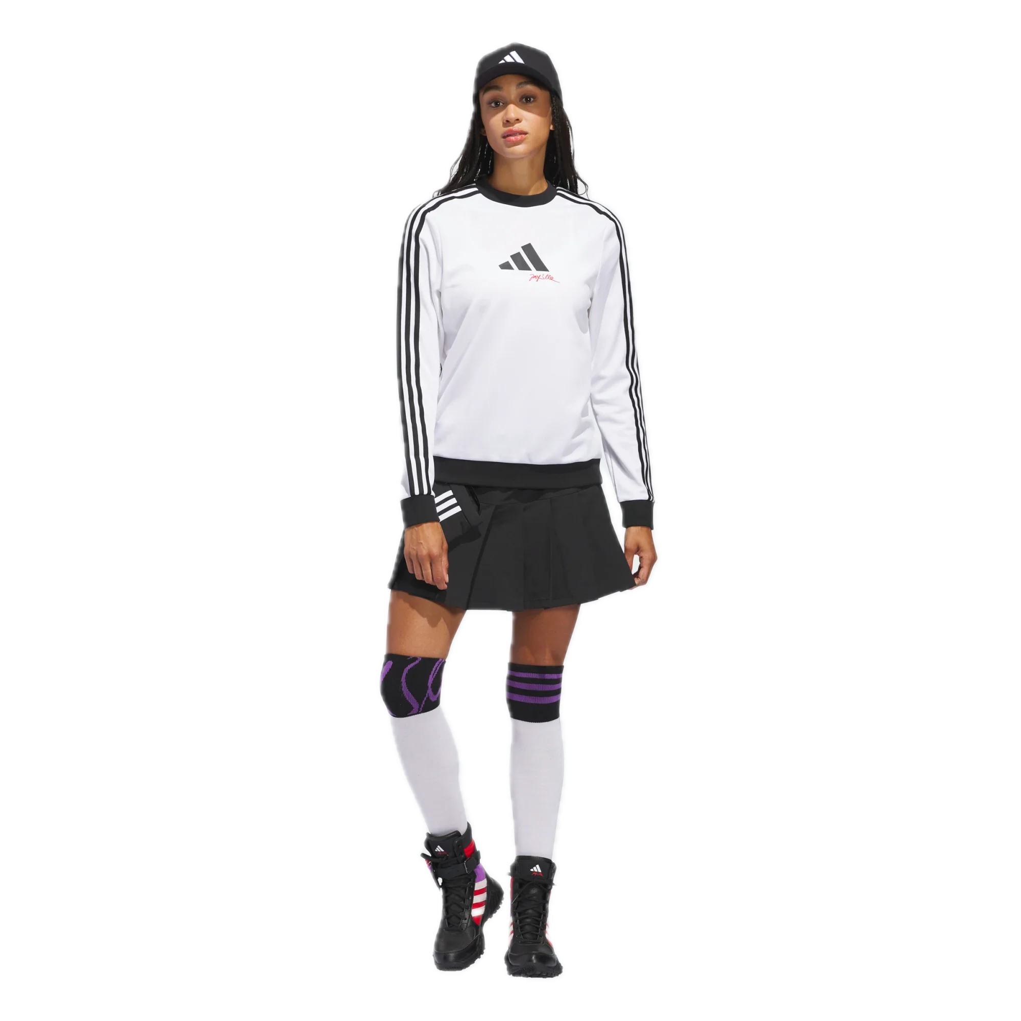 adidas W JL3 LS CREW - White - Image 5