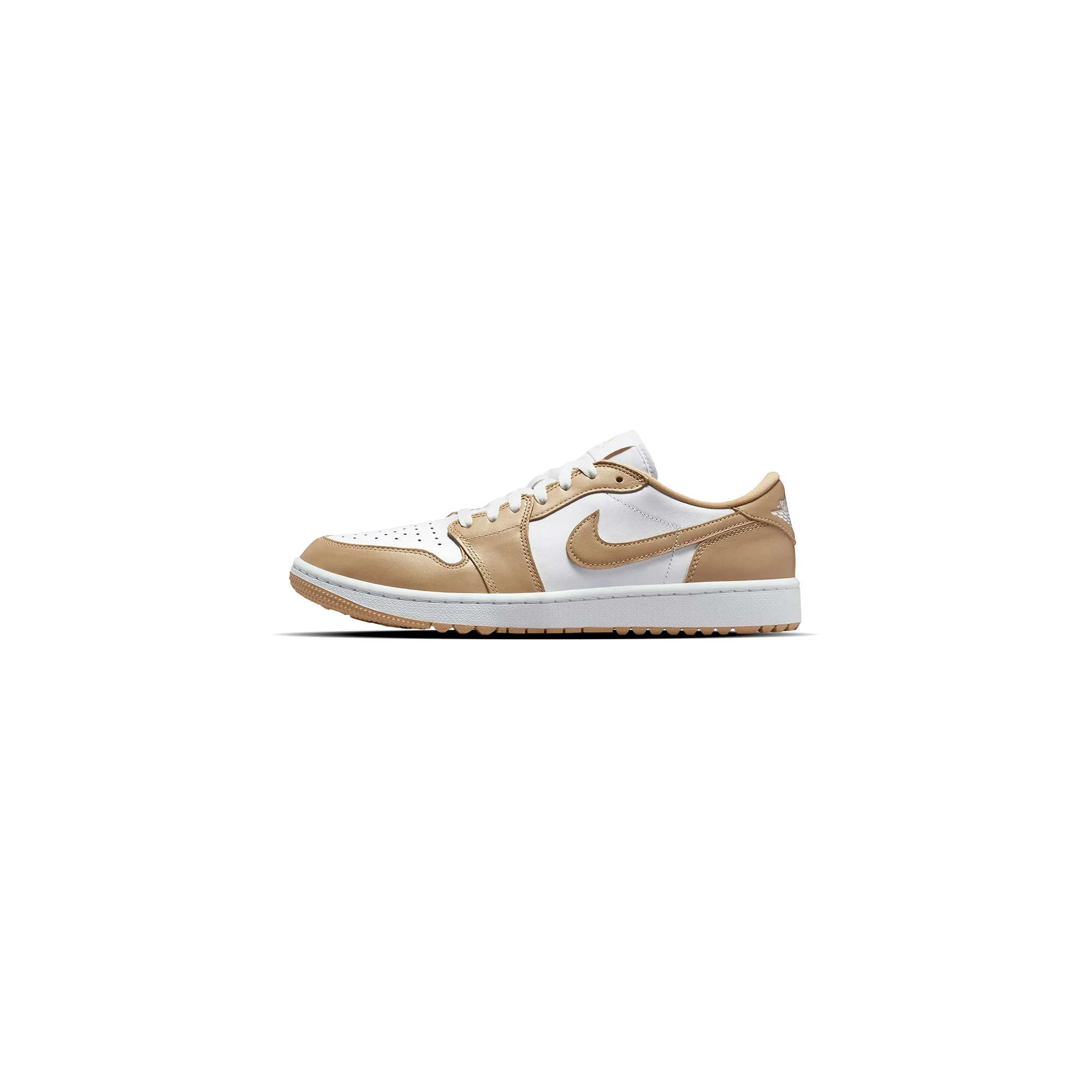 Air Jordan 1 Low G Golf Shoes - White/Linen/White