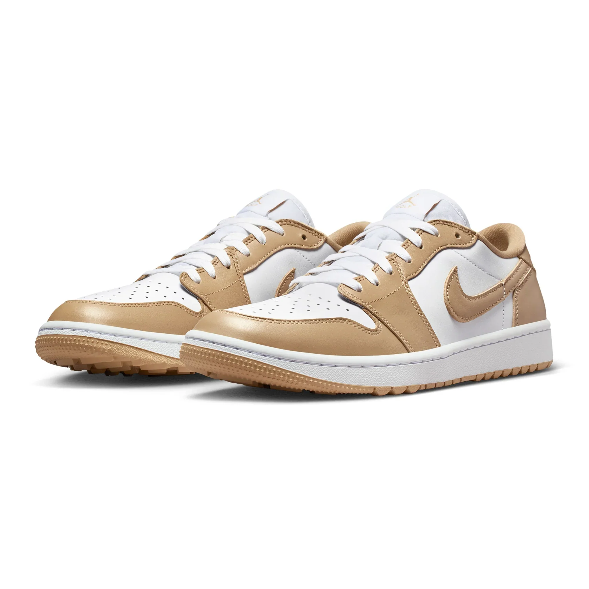 Air Jordan 1 Low G Golf Shoes - White/Linen/White - Image 5