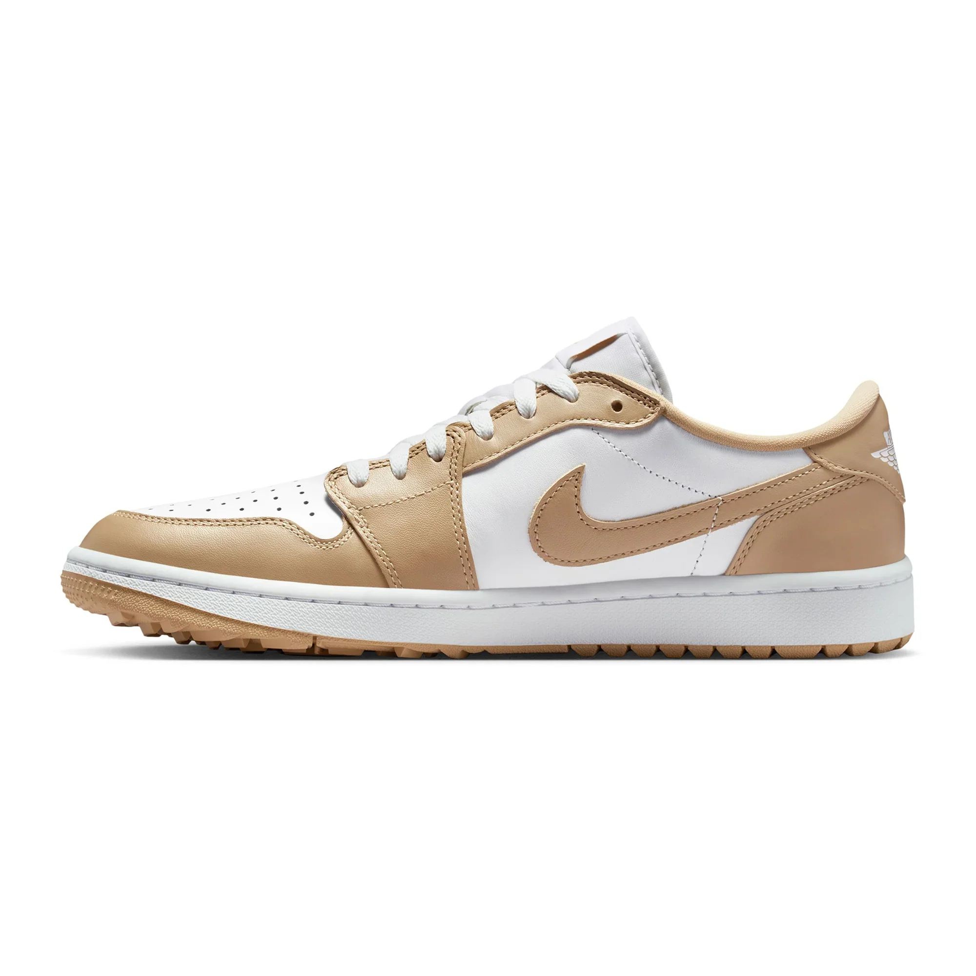 Air Jordan 1 Low G Golf Shoes - White/Linen/White - Image 6