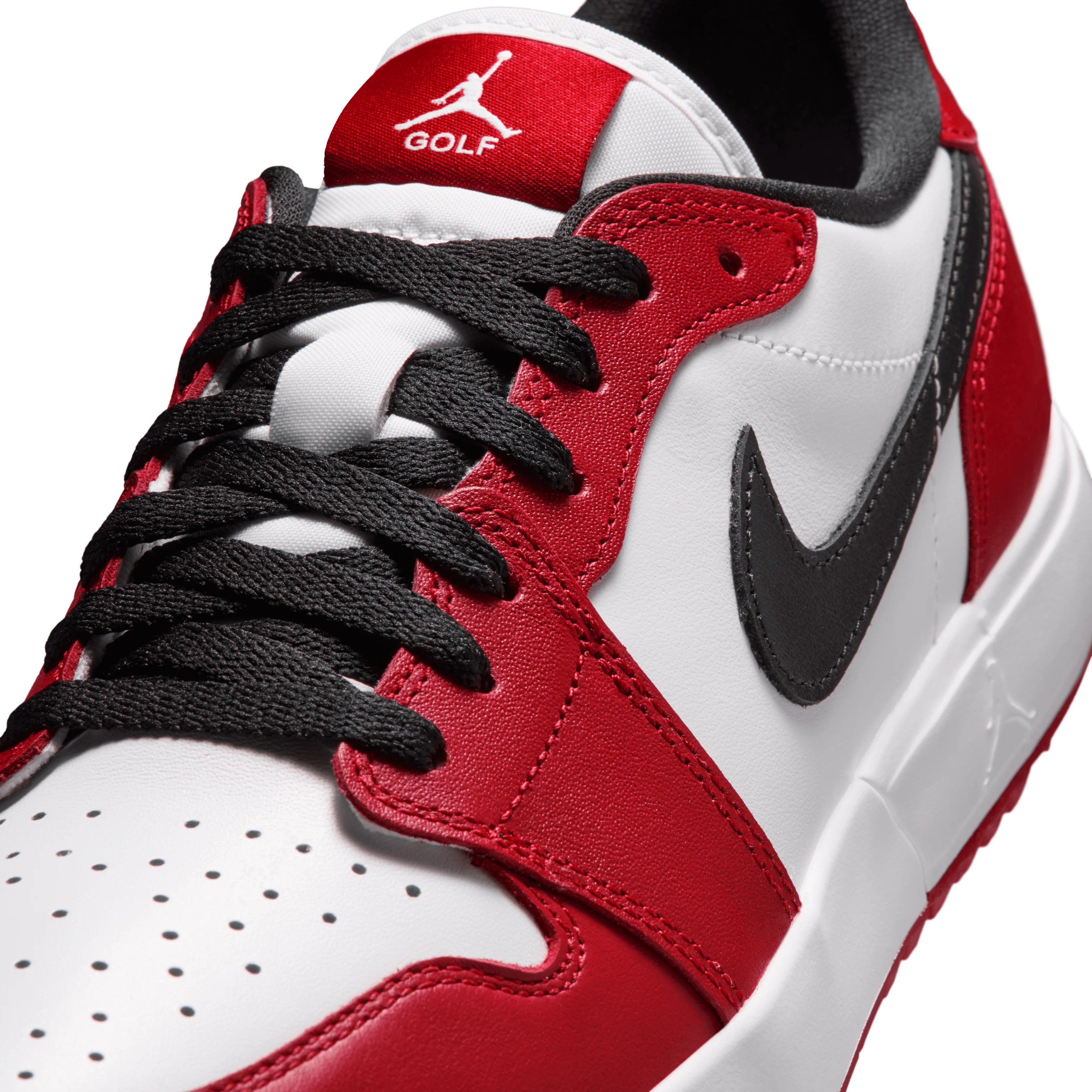 Air Jordan 1 Low G Spiked Golf Shoes - "Chicago" Varsity Red/White - Image 3