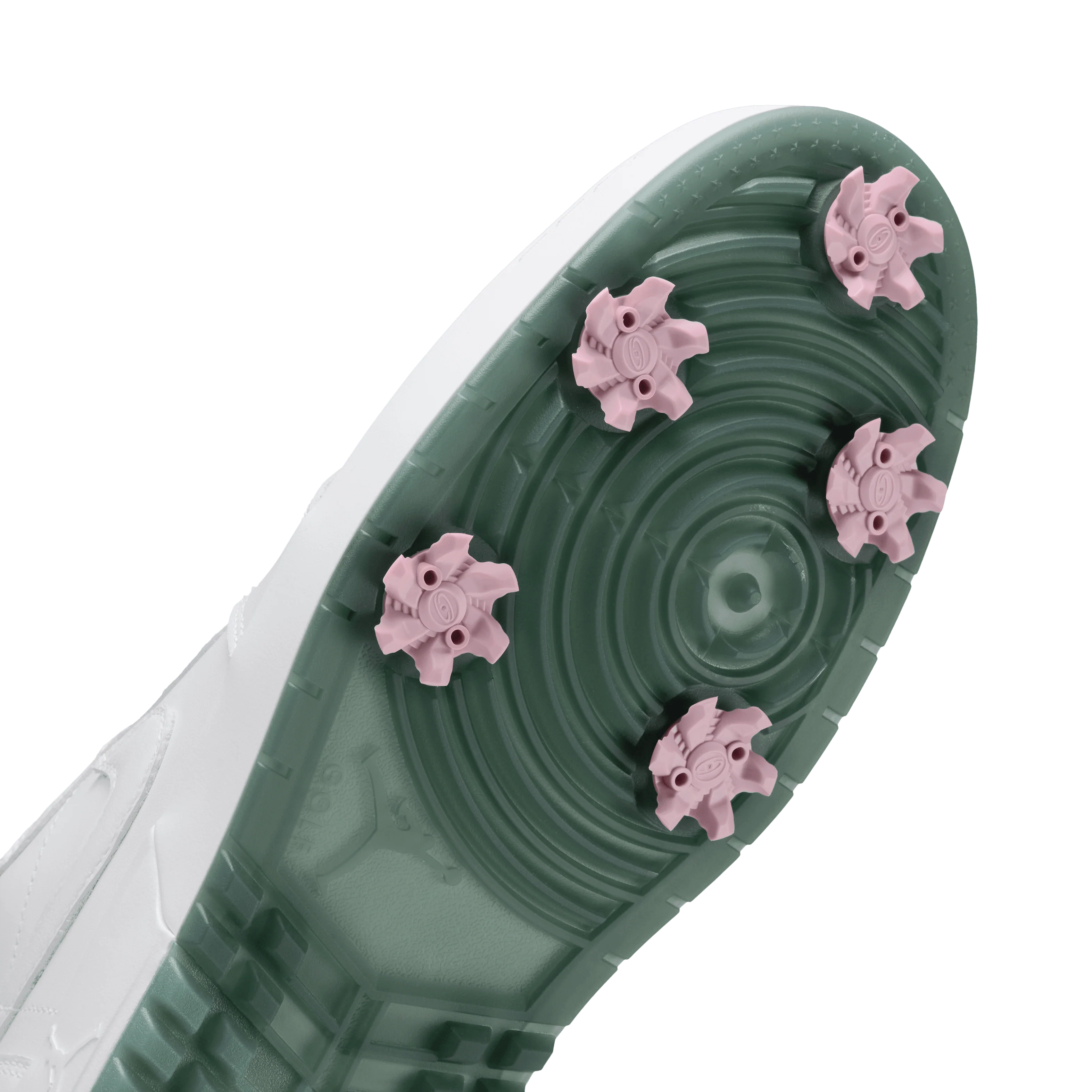 Air Jordan 1 Low G Spiked "Masters" Golf Shoes - White/Fir-Black-Elemental Pink - Image 4