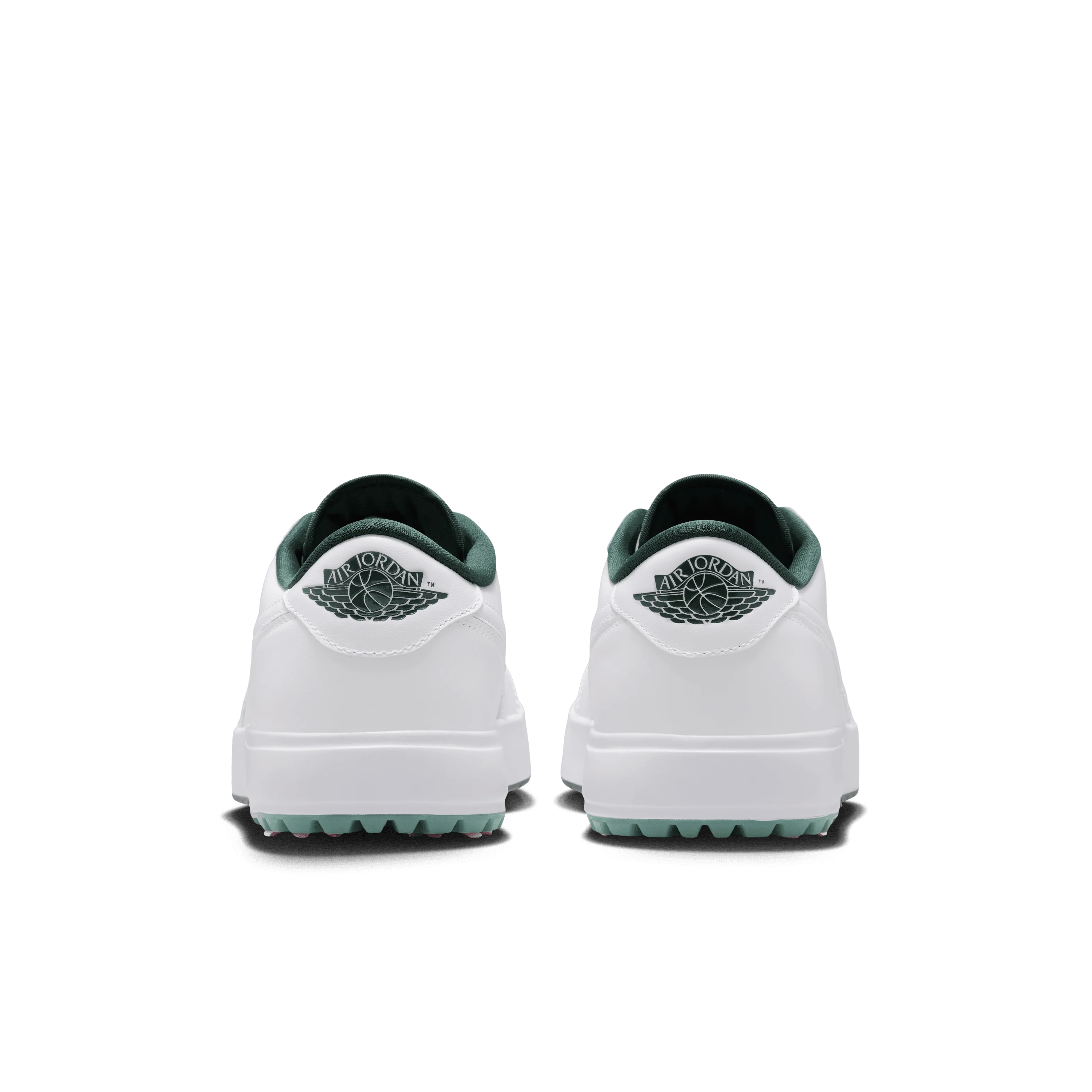 Air Jordan 1 Low G Spiked "Masters" Golf Shoes - White/Fir-Black-Elemental Pink - Image 9