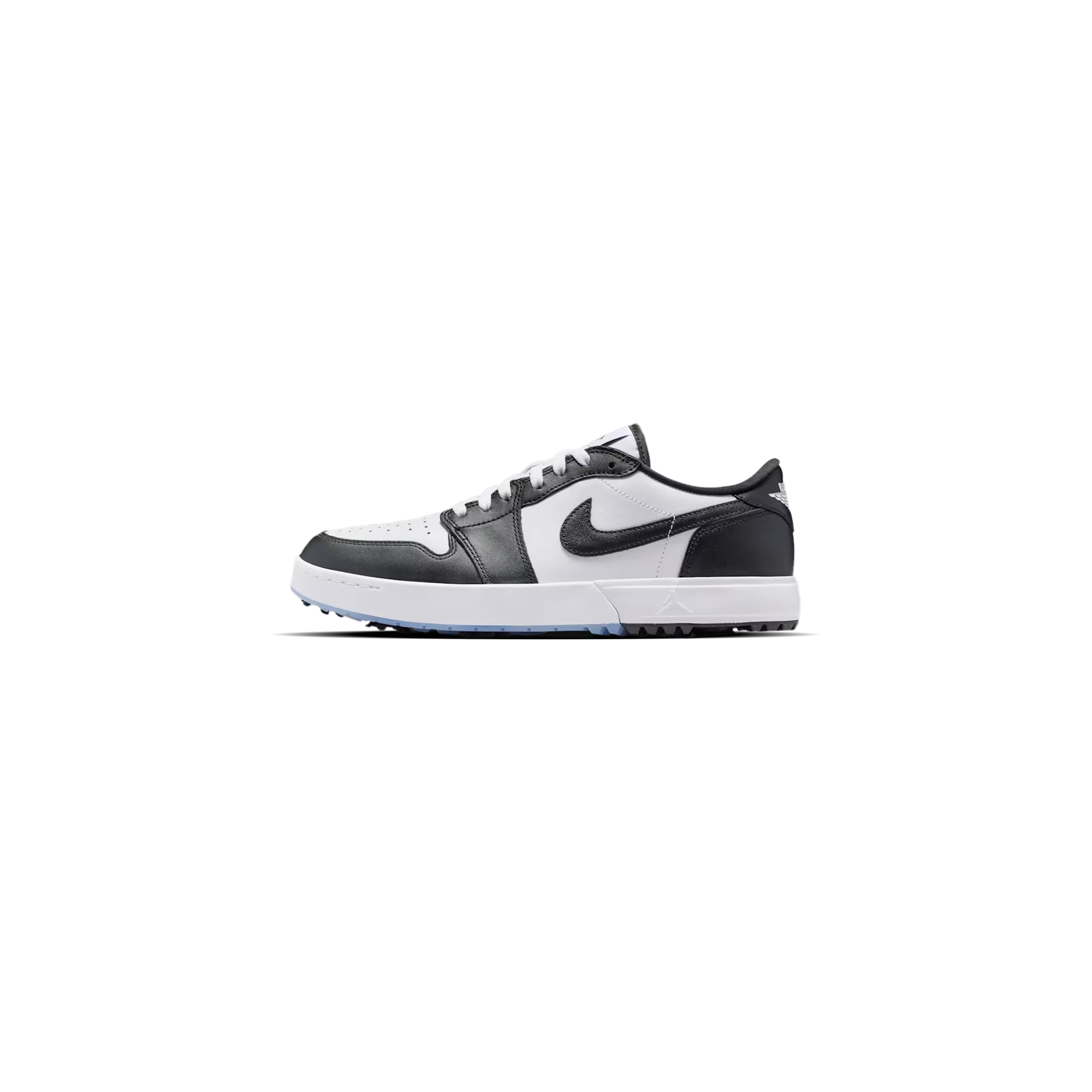 Air Jordan 1 Low G Spiked Golf Shoes - White/White/Black
