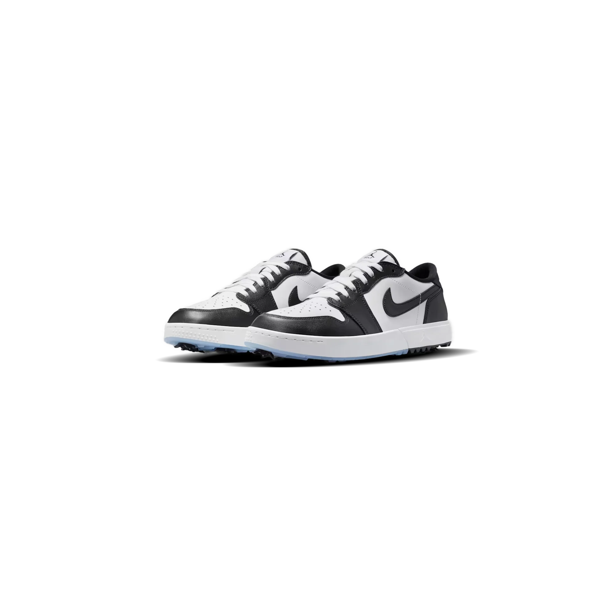 Air Jordan 1 Low G Spiked Golf Shoes - White/White/Black - Image 2