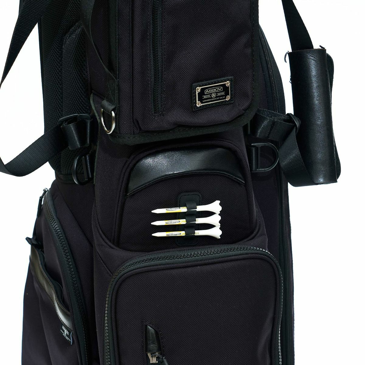 AS2OV Golf Ballistic Nylon Caddy Bag - Black - Image 18
