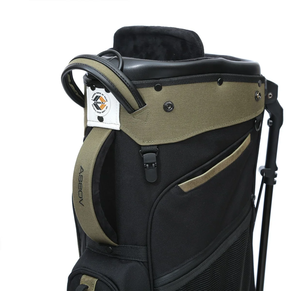 AS2OV Golf Cordura Fine Tex Caddy Bag - Black - Image 13
